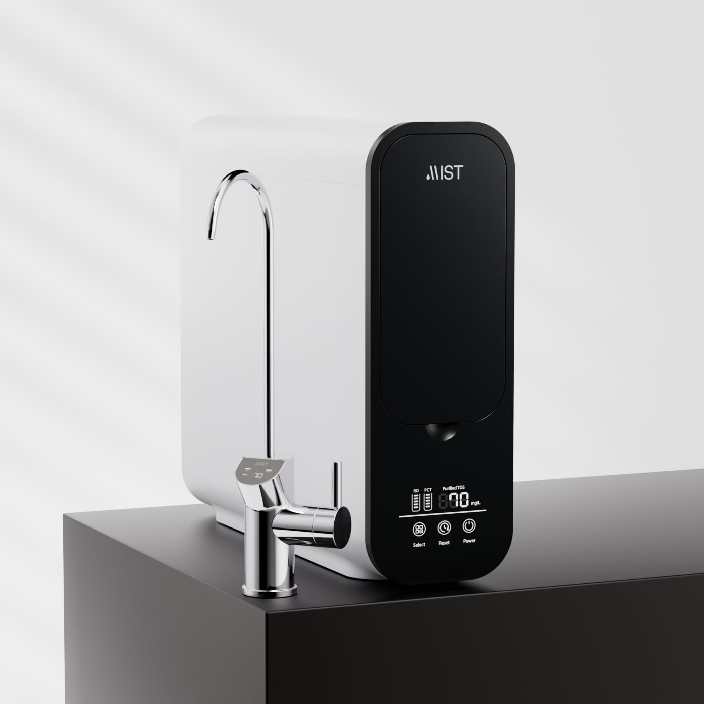 Mist 4-Stage Tankless Reverse Osmosis Water Filter System (White, 600 GPD) gxbn0