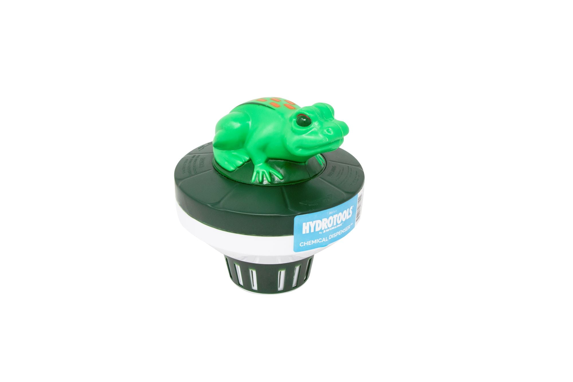 Swim Central Frog Floating Swimming Pool Chlorine Dispenser (Green/Black, 7.5 in) hleuw