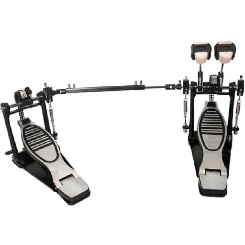 GP Percussion Double Bass Drum Pedal Professional Grade Heavy-Duty Steel Construction (Black, 1 Pack) qoskc