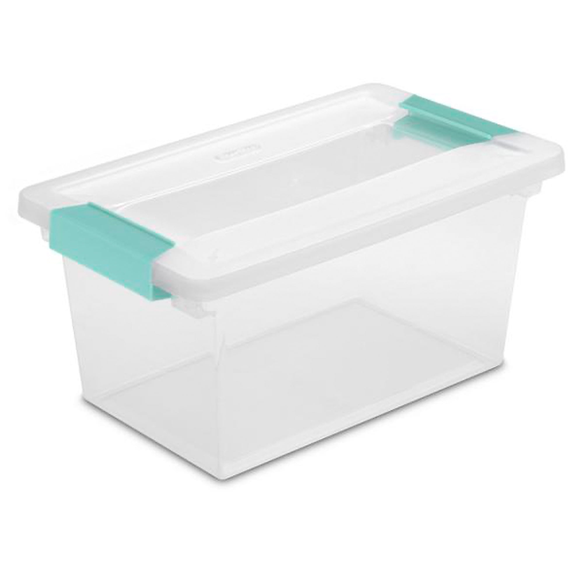 Sterilite Clip Storage Box Organizer Set (Clear, 10 Pack) 7wpr7