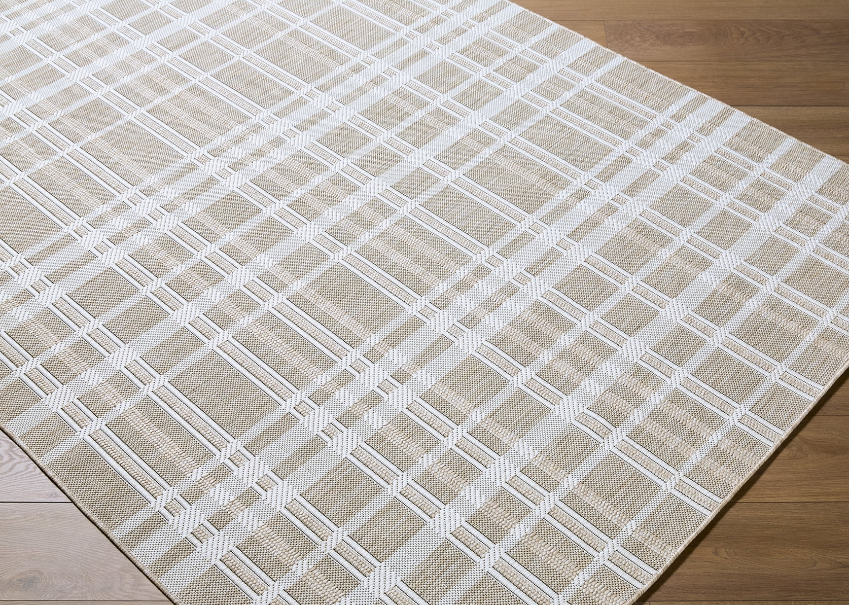 My Texas House Blake Outdoor Area Rug (White, 7 ft x 10 ft) ohz2t
