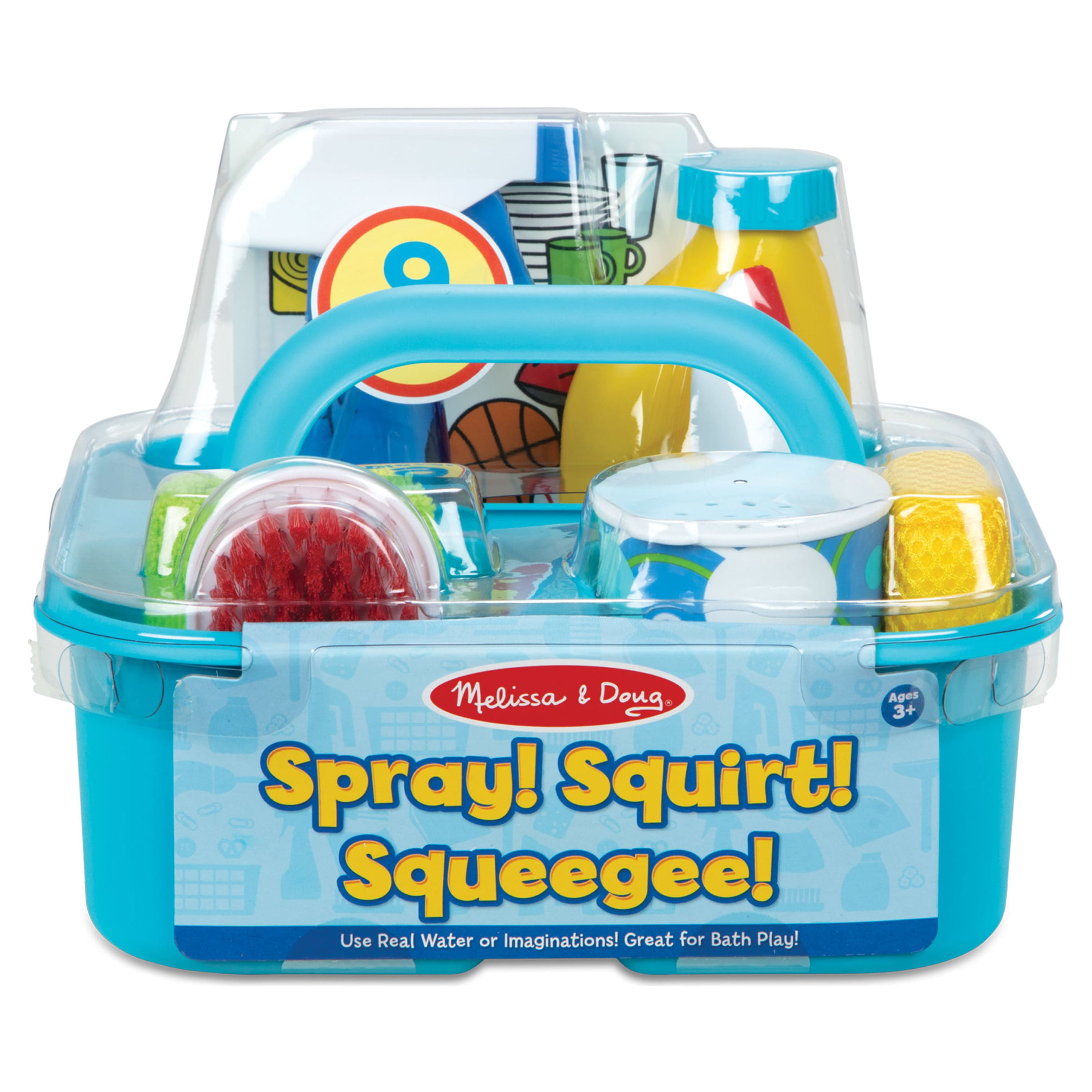 Melissa & Doug Spray, Squirt & Squeegee Pretend Play Cleaning Set (10-Piece) 6sxv9