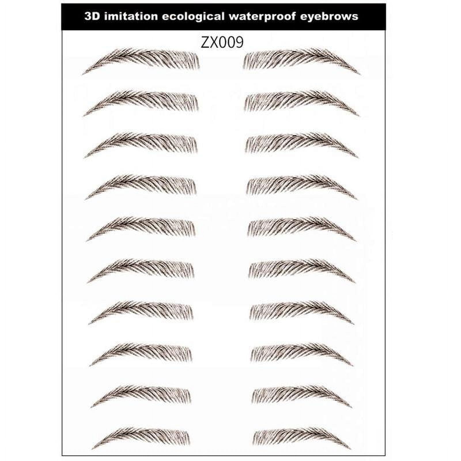 FlexAura Eyebrow Stencils and Shaping Stickers (10 Pairs) pi5cz