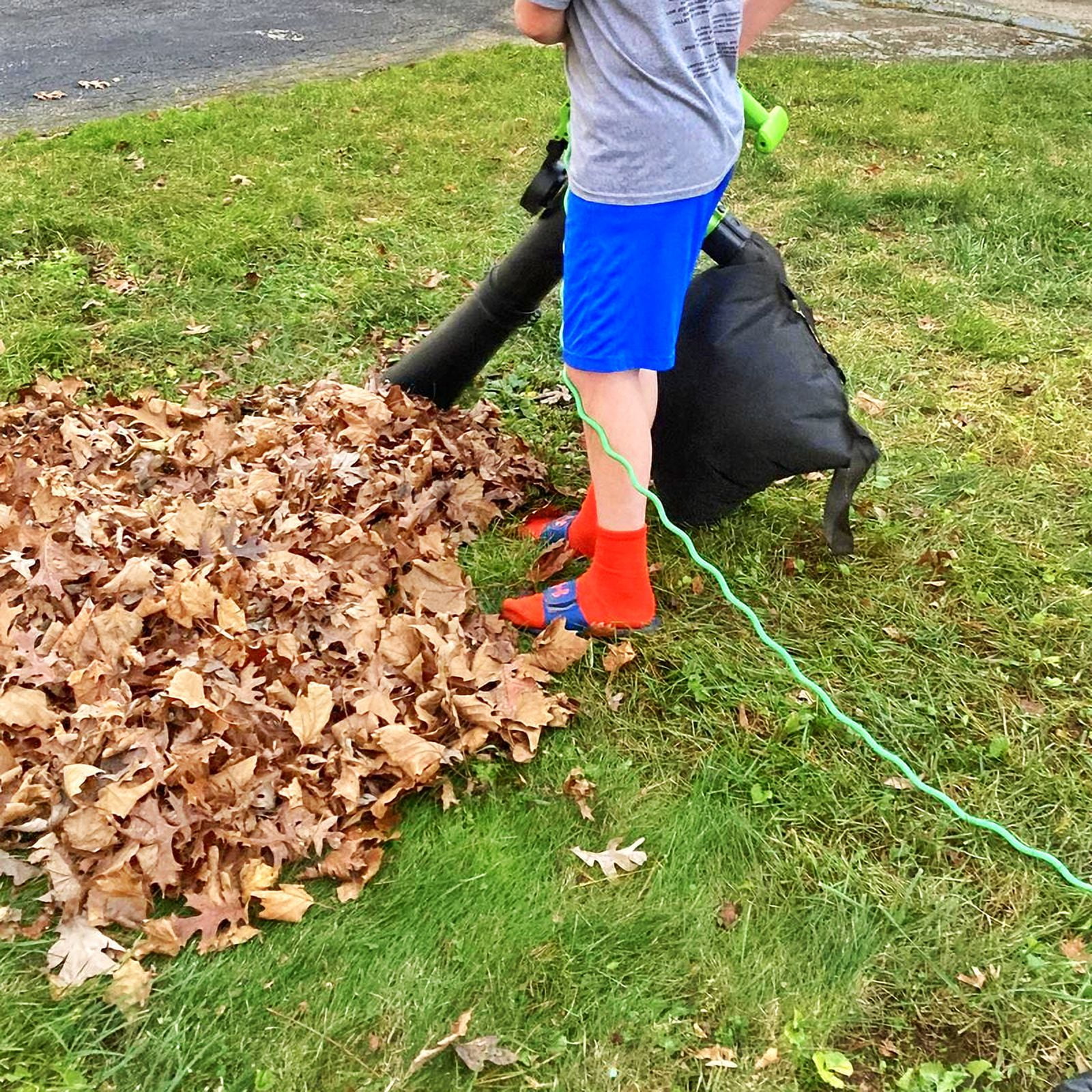 Portland Pilots 3-in-1 Electric Leaf Blower Vacuum and Mulcher (Green, 12 Amp) 21nze