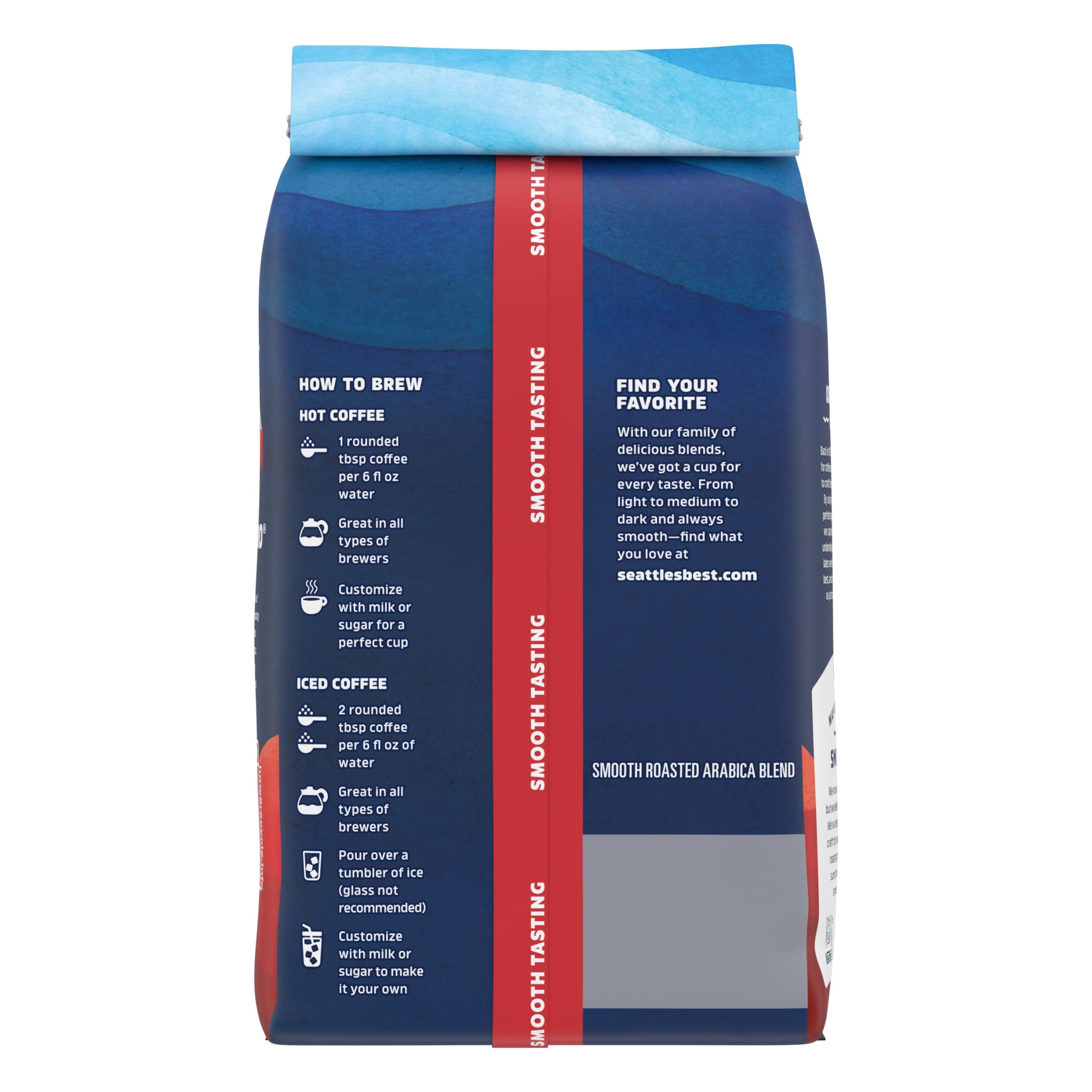 Seattle's Best Coffee 6th Ave Bistro Dark Roast Organic Ground Coffee (10 oz) 1ilcx