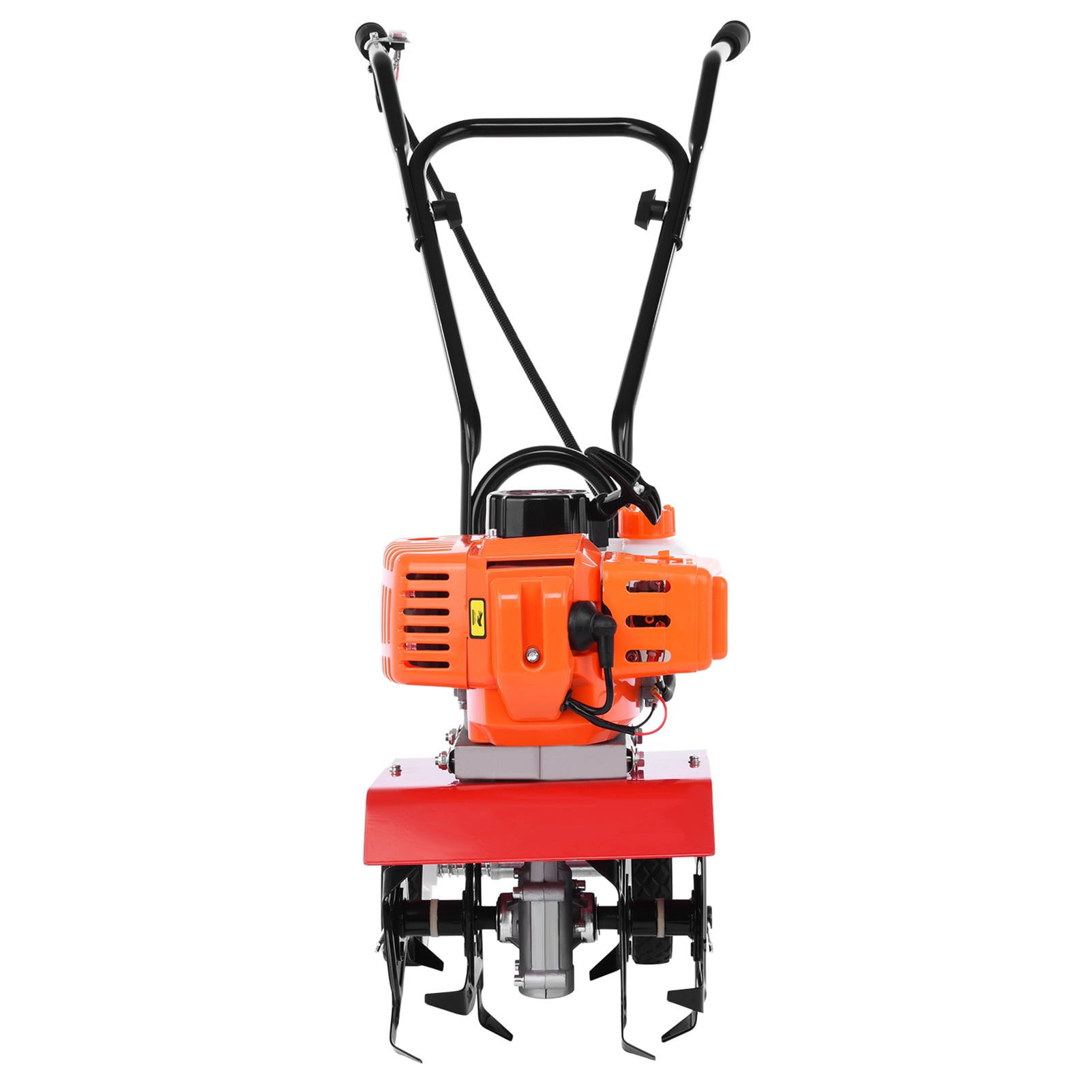 Wharick Gas Powered Mini Garden Tiller, Heavy Duty 52cc Cultivator for Soil Preparation (37 in x 32 in x 12 in) ow184