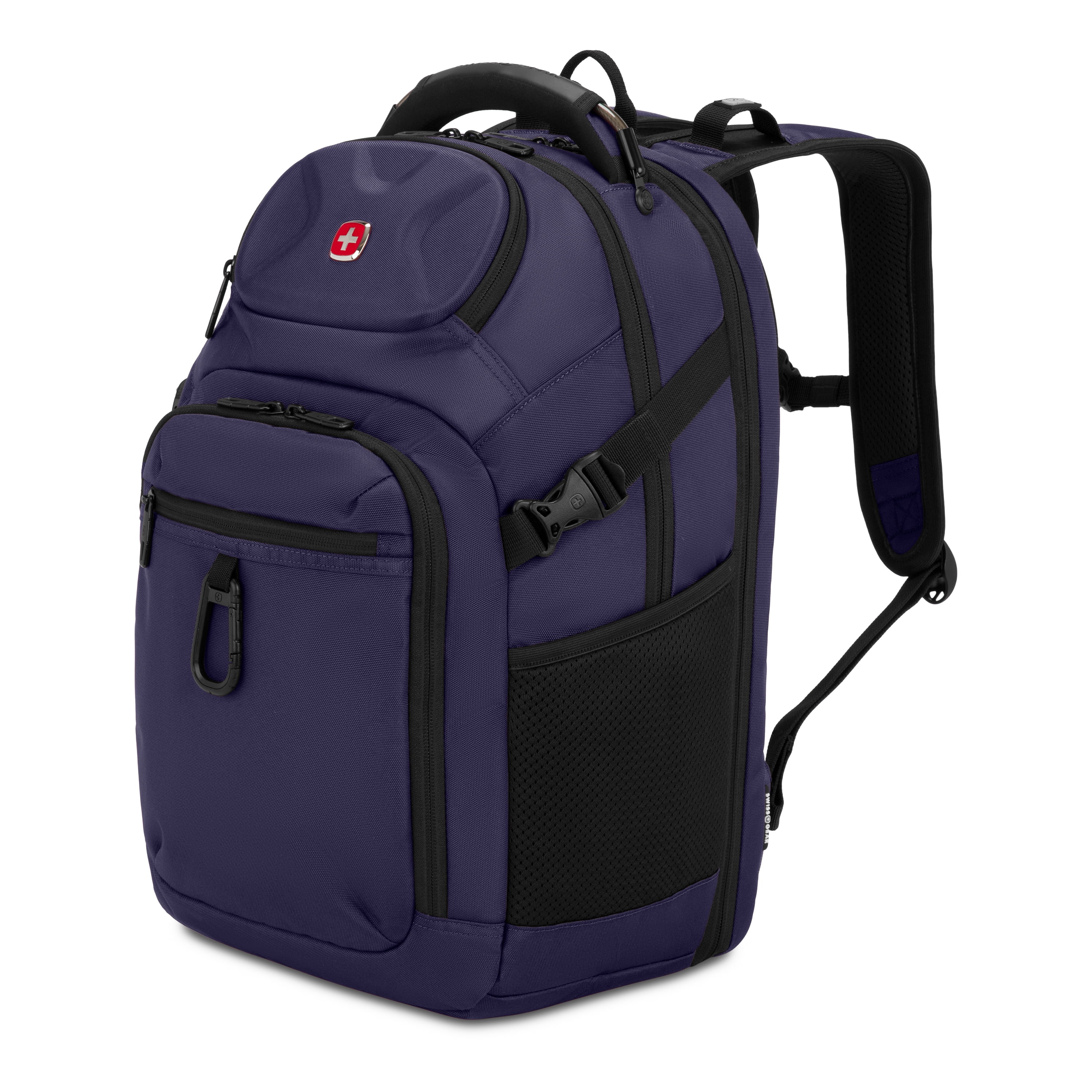 SWISSGEAR Stride ScanSmart Laptop Backpack, Ergonomic Travel Bag for 17 in Laptops (Peacoat Blue, 18 x 13.25 x 7.5 in) h9zll
