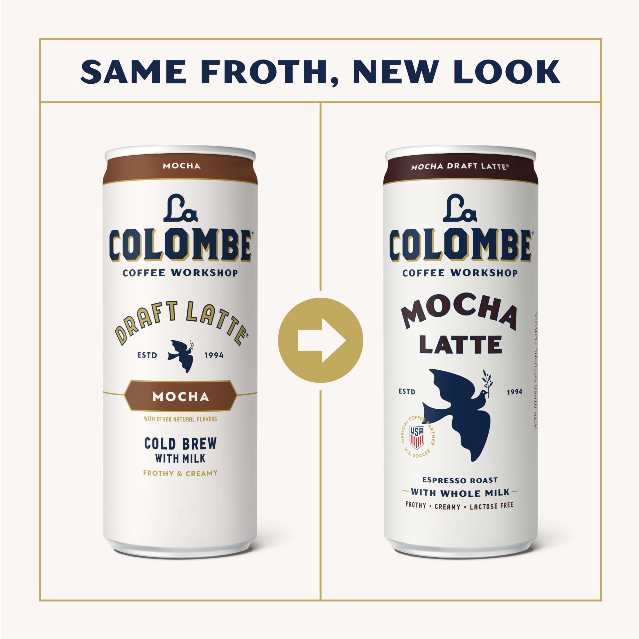 La Colombe Mocha Draft Latte Cold Brew Coffee (Mocha, 36 fl oz, 4 Pack) yiifk - Image 2