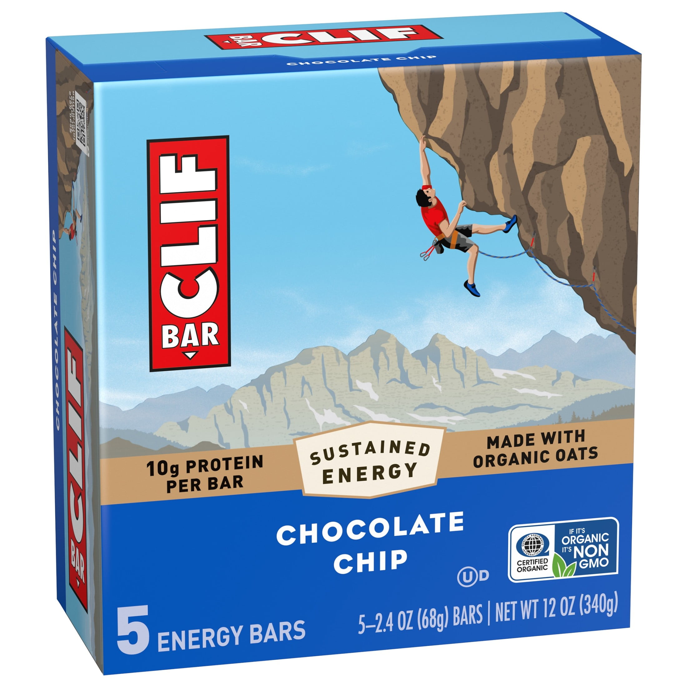 Clif Bar Energy Protein Bars, Chocolate Chip (5 Count, 9.5 oz) 65ebw