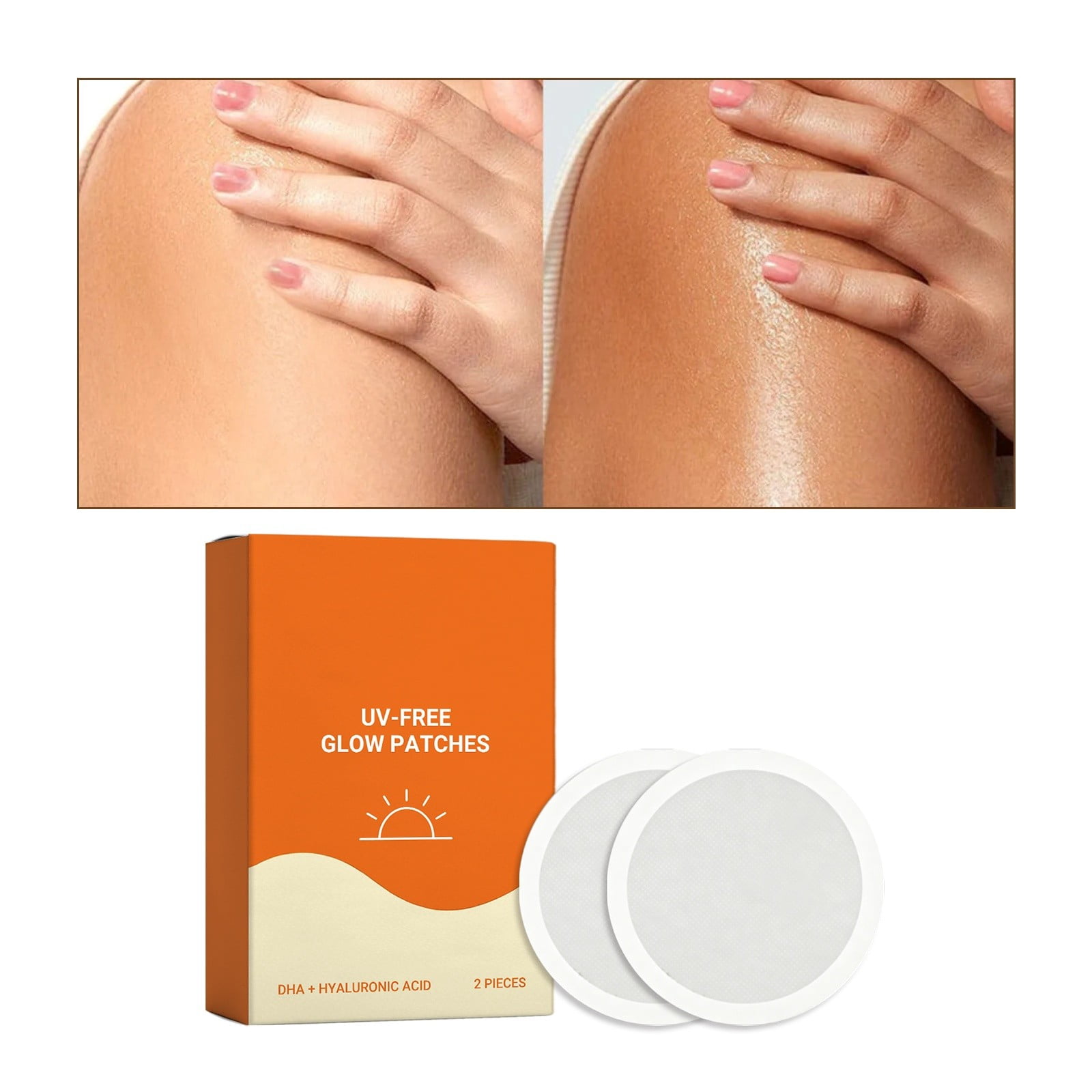 XMMSWDLA Sunless Tanning Patch, Self-Tanning Body Sticker for Natural Glow (2 Pack) t3ctb