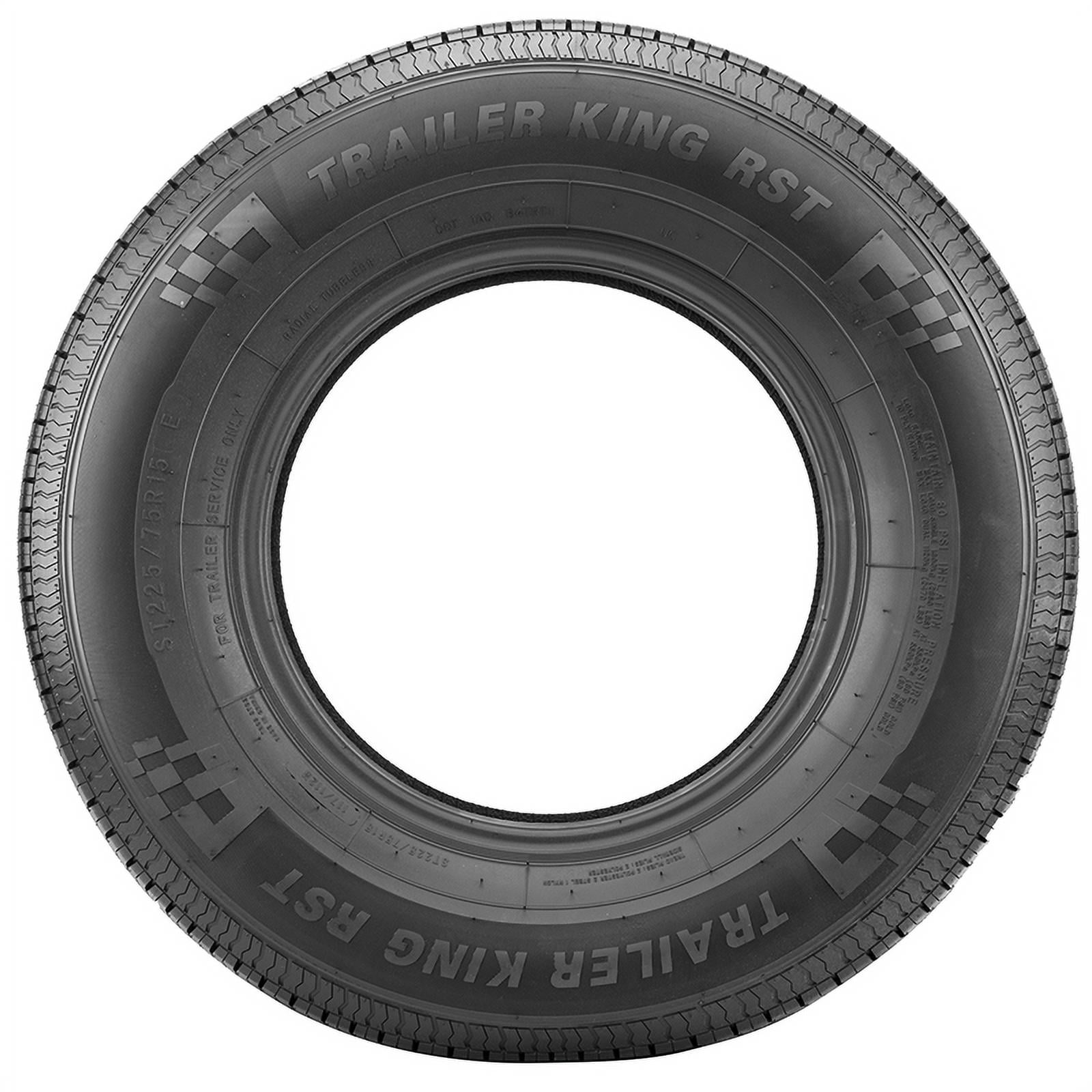 Trailer King RST ST185/80R13 Radial Trailer Tires (Set of 4, 99/95M Load Range D) cmr4j
