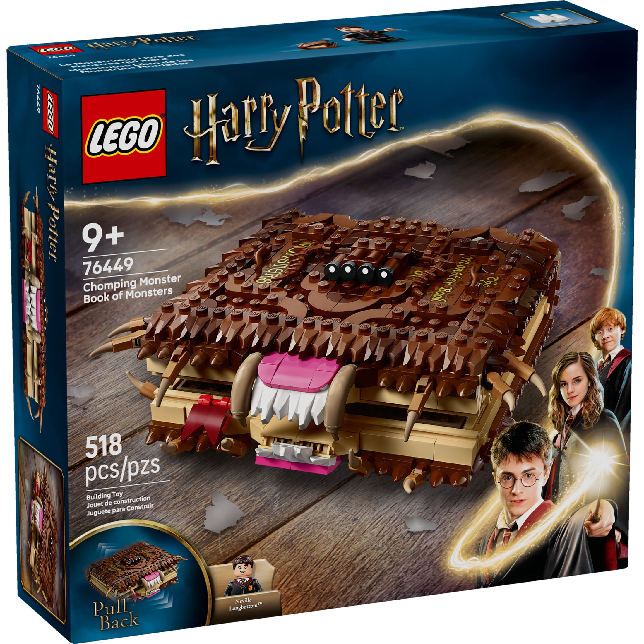 LEGO Harry Potter Chomping Monster Book of Monsters Building Set with Neville Longbottom Minifigure (518 Pieces) qogyf