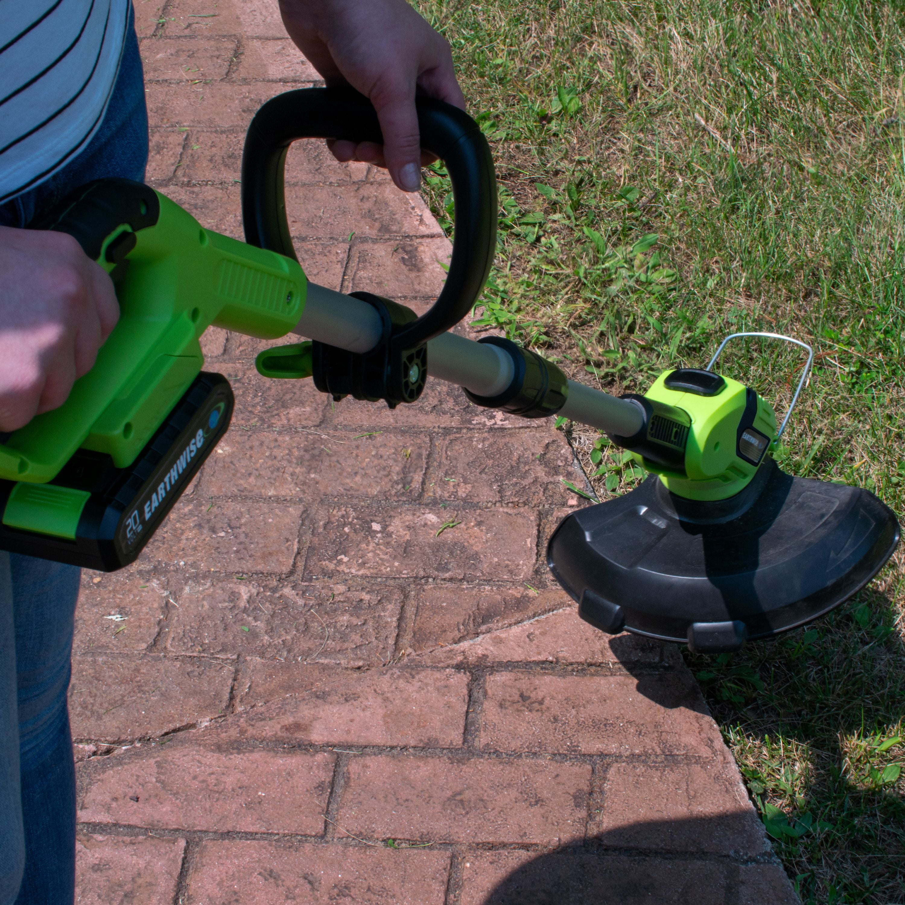 Earthwise 20-Volt Cordless Electric Grass String Trimmer with 2Ah Battery and Charger (10 in) tbp9y