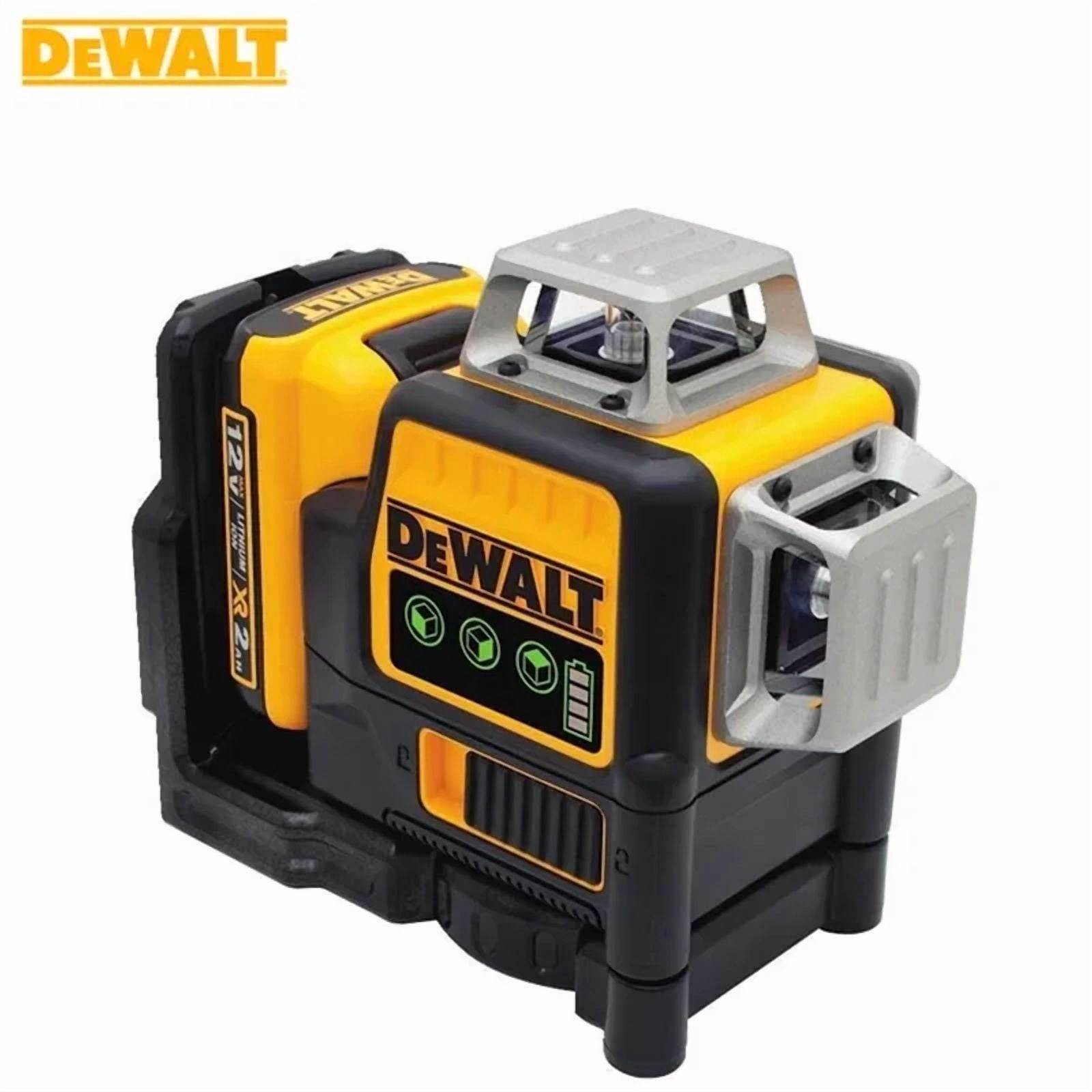 Dewalt DW089LG 12-Line 3x360 Degree Self-Leveling Green Beam Laser Level (Green, 1 Unit) 69gvl