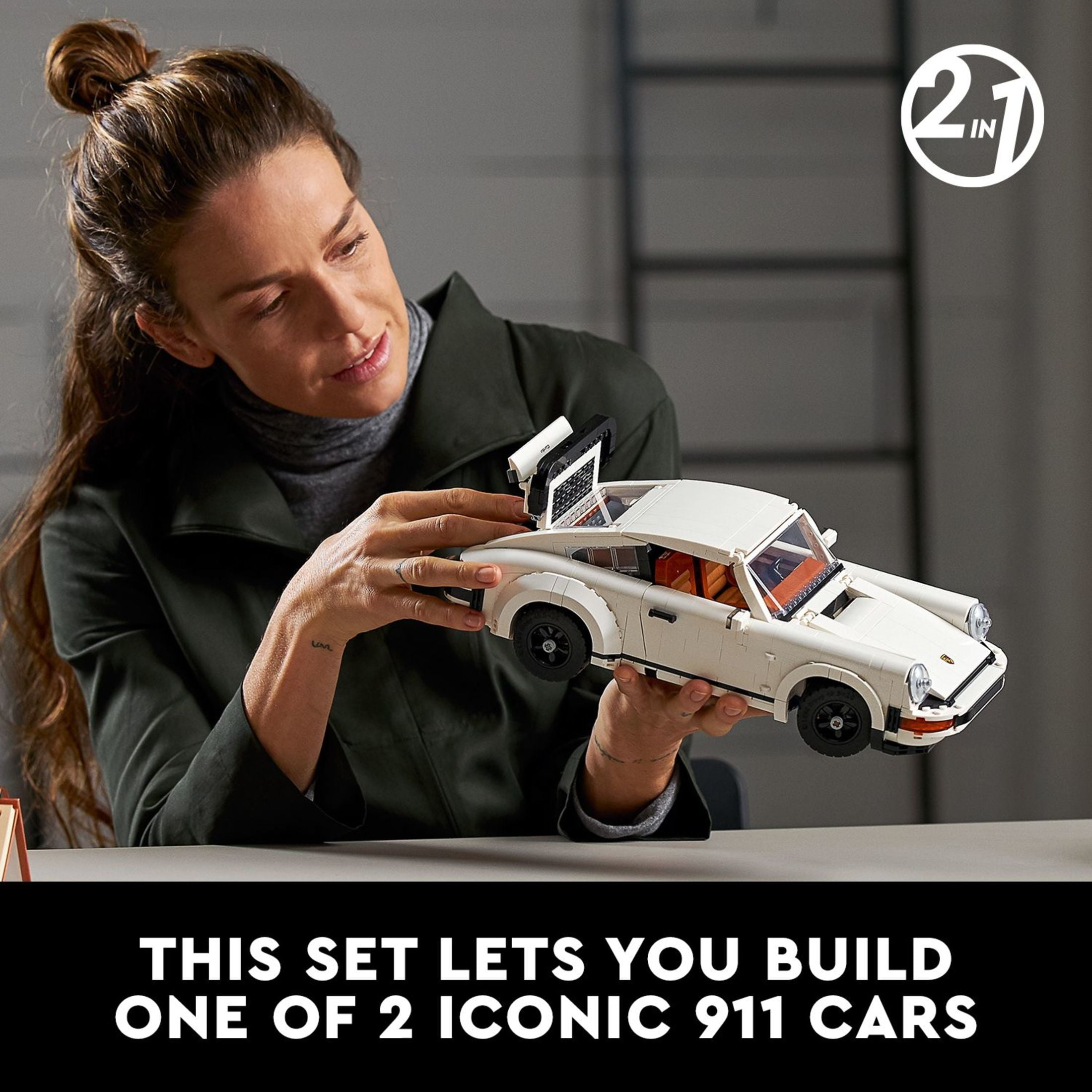 LEGO Icons Porsche 911 10295 Building Kit, 2-in-1 Collectible Turbo and Targa Model Car Set for Adults gswch