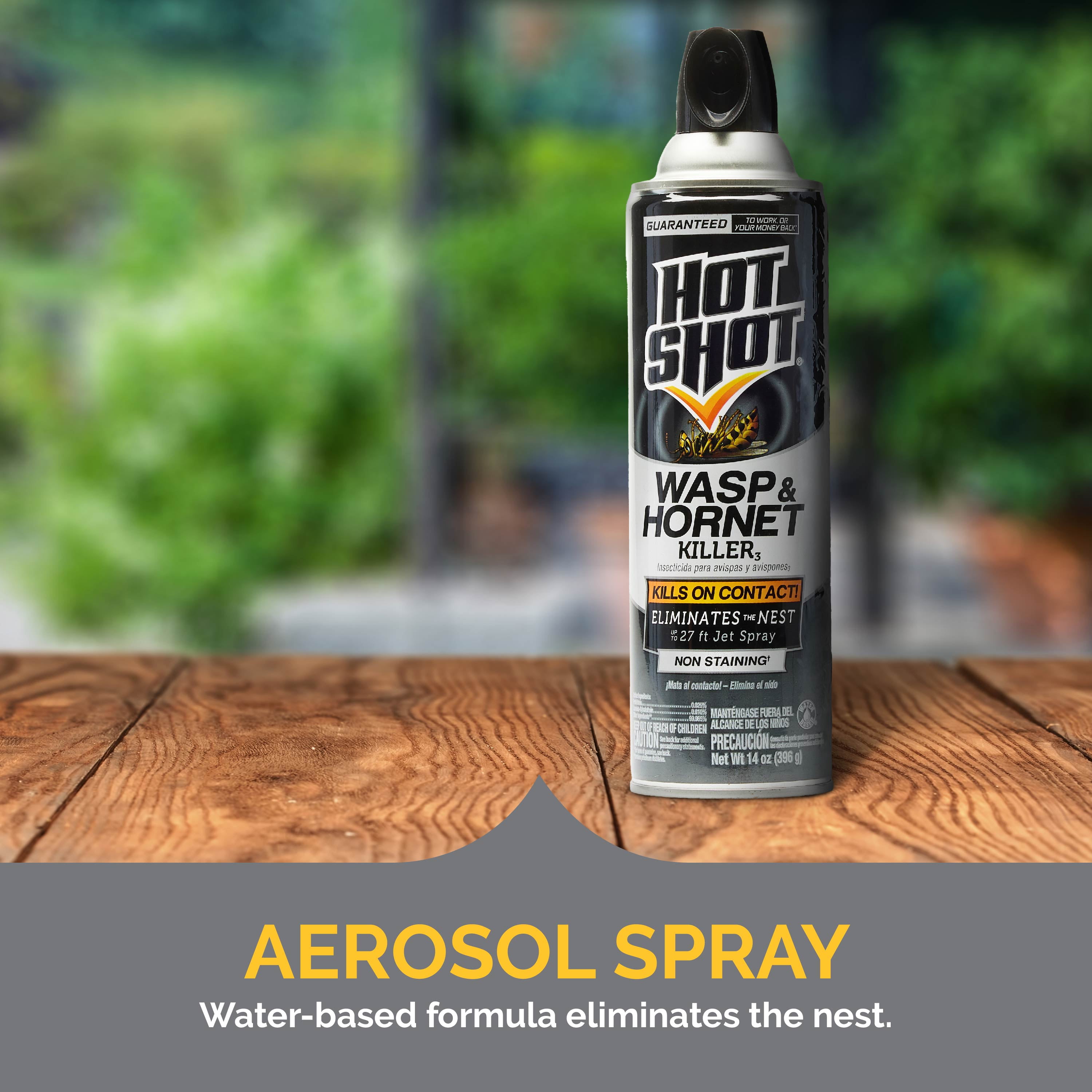 Hot Shot Wasp & Hornet Killer Outdoor Pest Control Spray (6 Pack, 17.5 oz) 62bi9