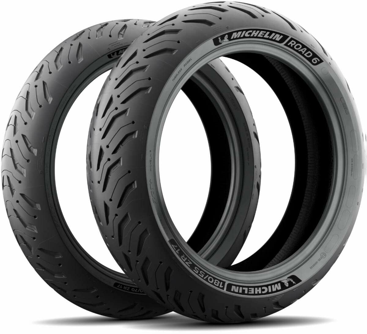 Michelin Road 6 Rear Motorcycle Tire (Black, 180/55ZR17) 6ihso