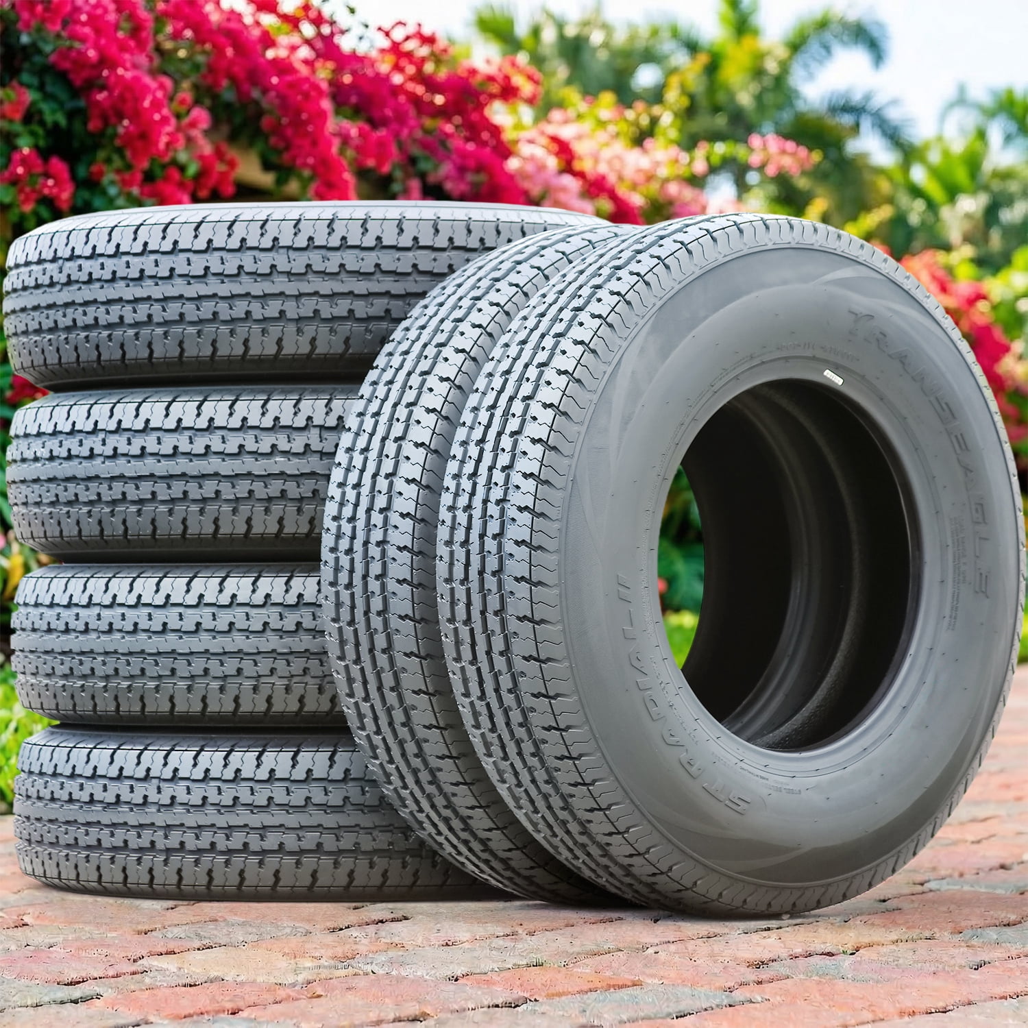 Transeagle ST Radial II Steel Belted Trailer Tire (205/75R15, 10 Ply, Load Range E) msbf3