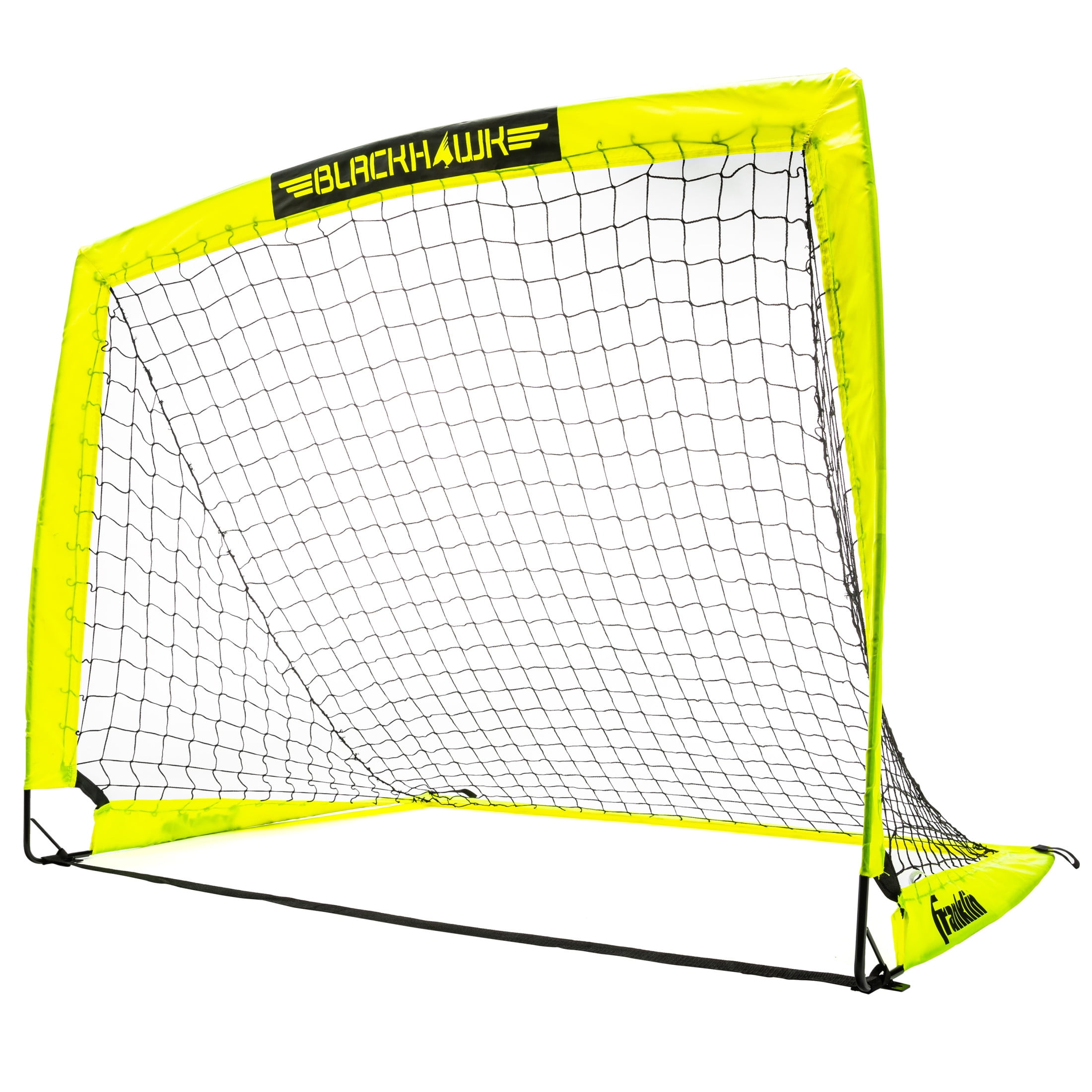 Franklin Sports Blackhawk Pop-Up Soccer Goal, Portable Training Net for Indoor and Outdoor Use (Yellow, 4 ft x 3 ft) g0q4r