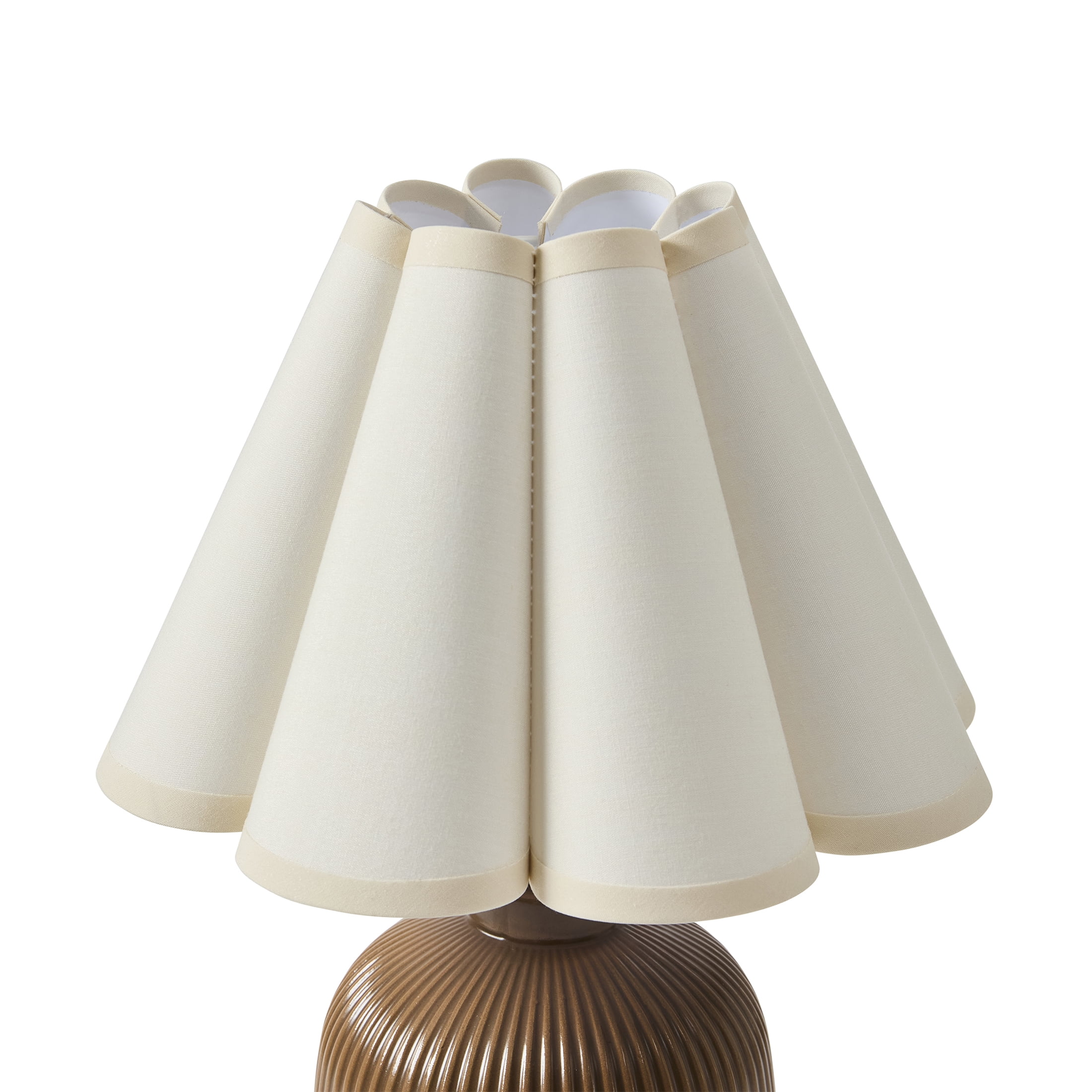Home Decor Collection Modern Ceramic Accent Table Lamp (Brown, 12.25 in) k76qc