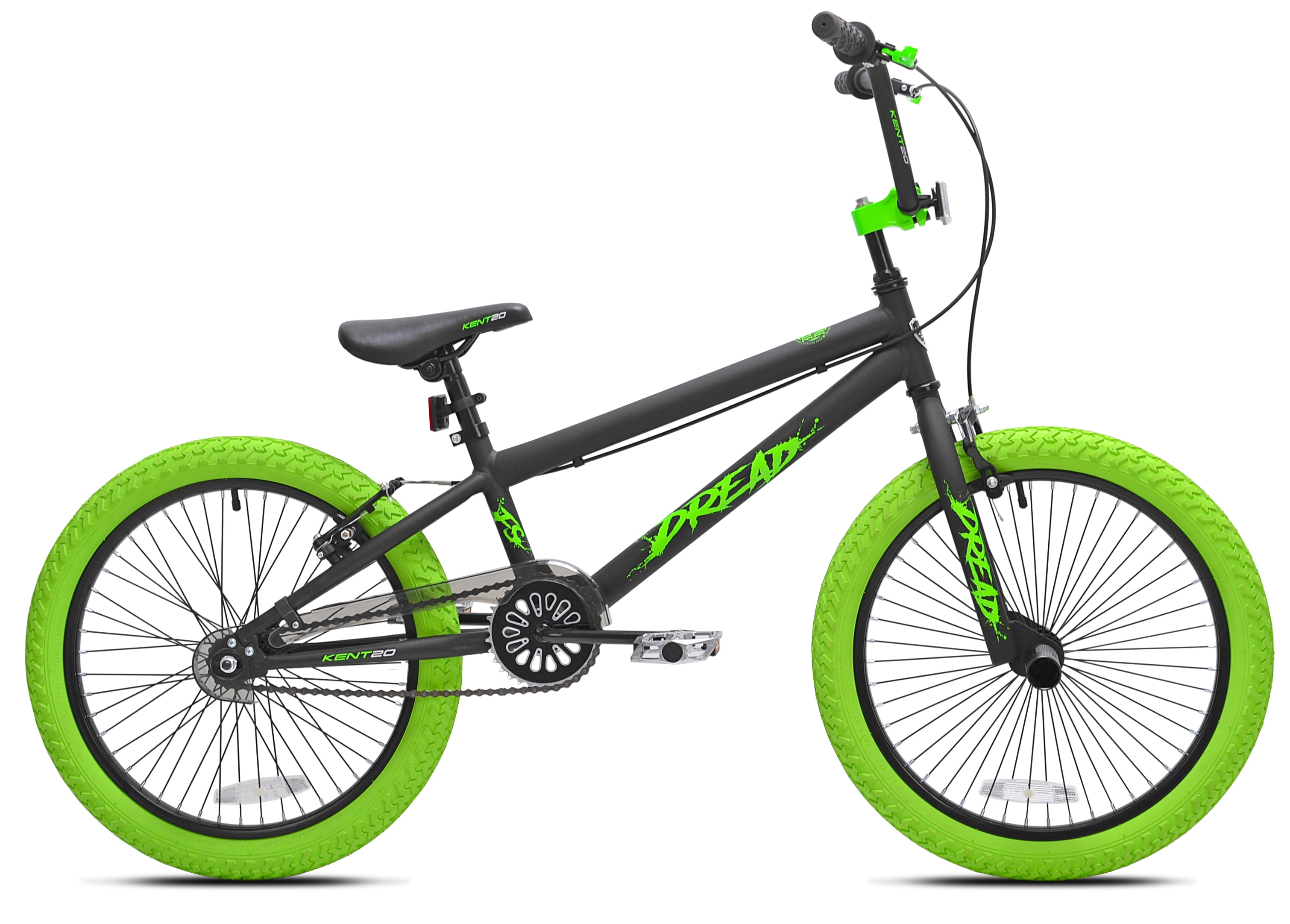 Kent Bicycles Dread BMX Freestyle Bike (Green/Black, 20 in) hyagd