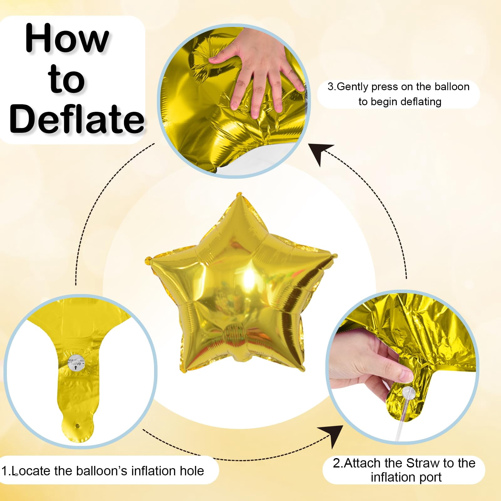 OuMuaMua Graduation Party Balloons Class of 2026, Blue and Gold Foil Mylar Balloon Set (10 Pack, 18 in to 19 in) ujhet