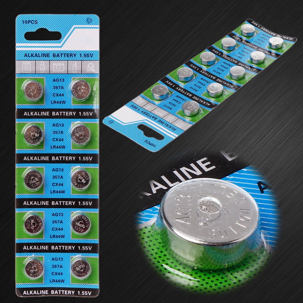MANNYA LR44 AG13 Button Coin Cell Batteries (10 Pack, 1.5V) 2x92i
