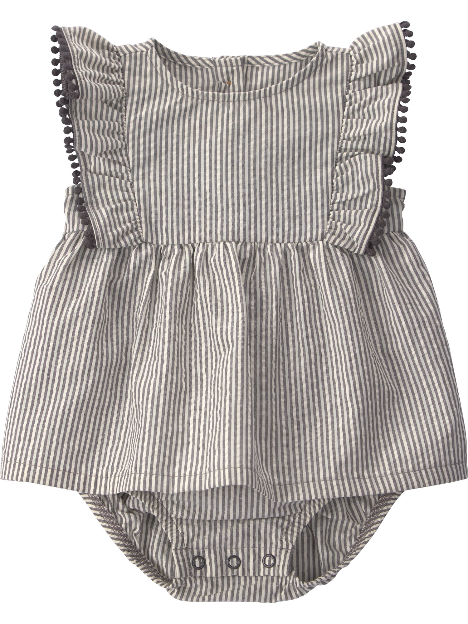 Carter's Child of Mine Baby Girl Romper and Hat Set (Black, 0-3 Months) b143d