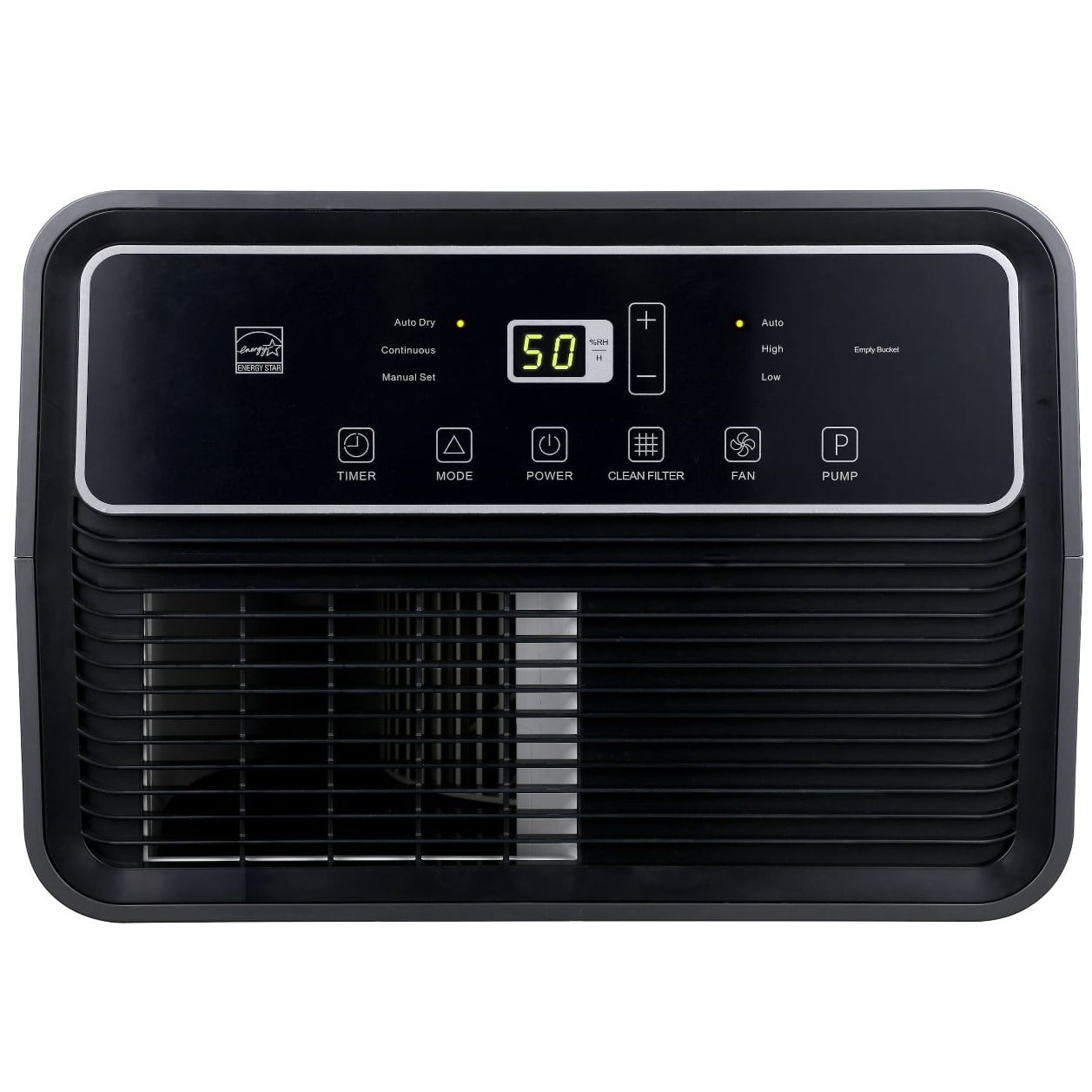 Hisense 50-Pint Dehumidifier with Built-In Pump for Large Spaces (Refurbished, 4500 sq. ft. Coverage) v09nu