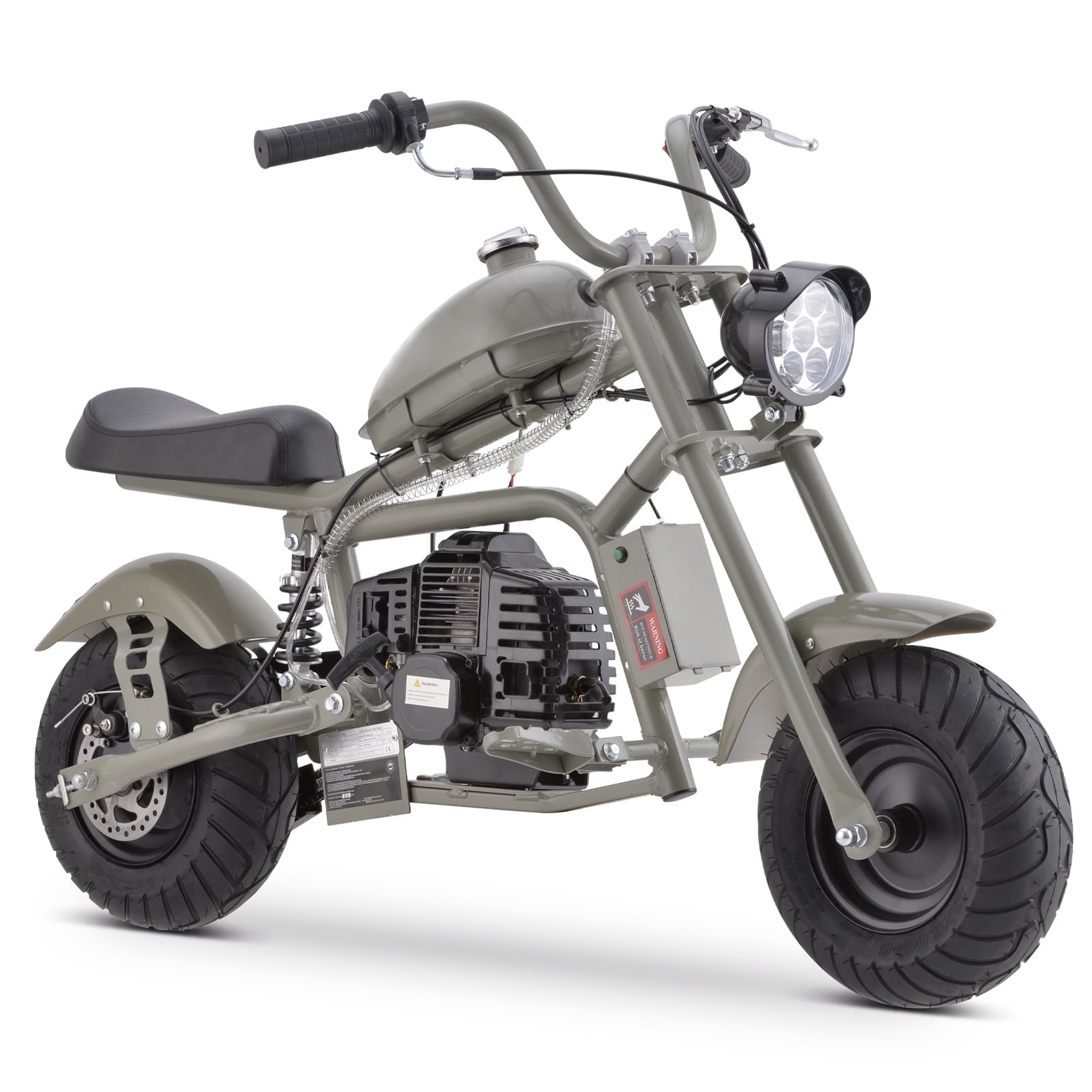 HOVER HEART DB003 49.4 cc 2-Stroke Gas Powered Mini Chopper Motorcycle (Black Gray Sand, 50.71 lb) kj0ms