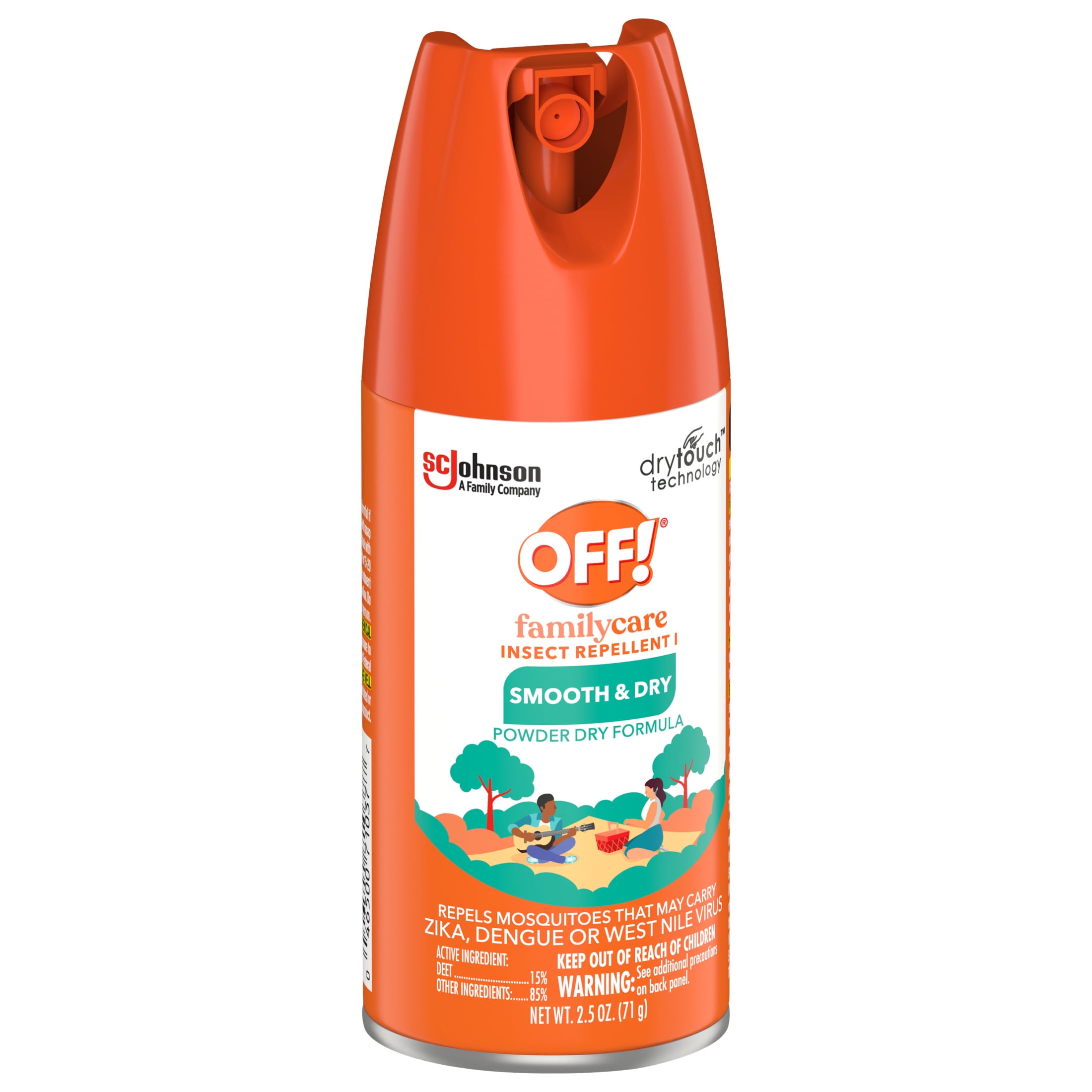 OFF! FamilyCare Insect Repellent, Smooth & Dry Formula, Long-Lasting Protection (Clear, 2.5 fl oz) ocr2k