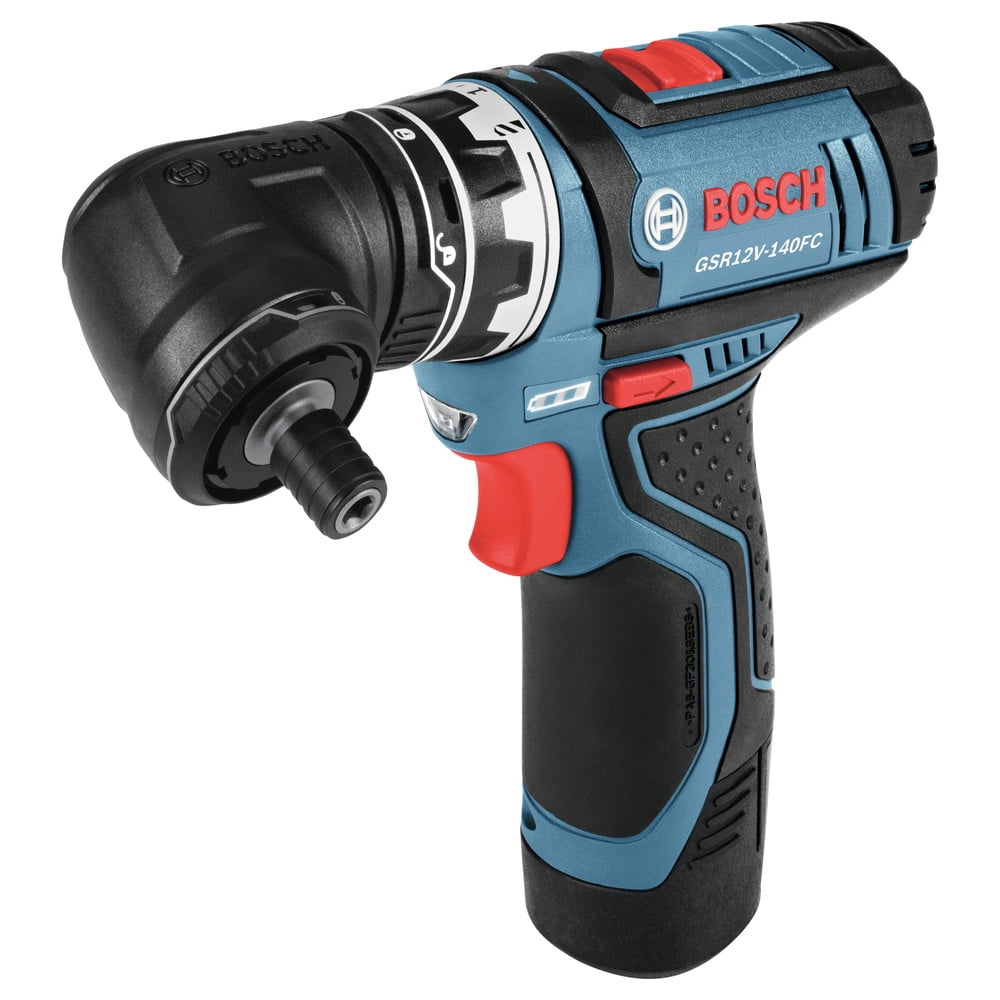 Bosch GSR12V-140FCB22 12V Cordless Drill Driver Kit, Professional Multi-Attachment Power Tool (Refurbished, 5 Piece) 4lu5c