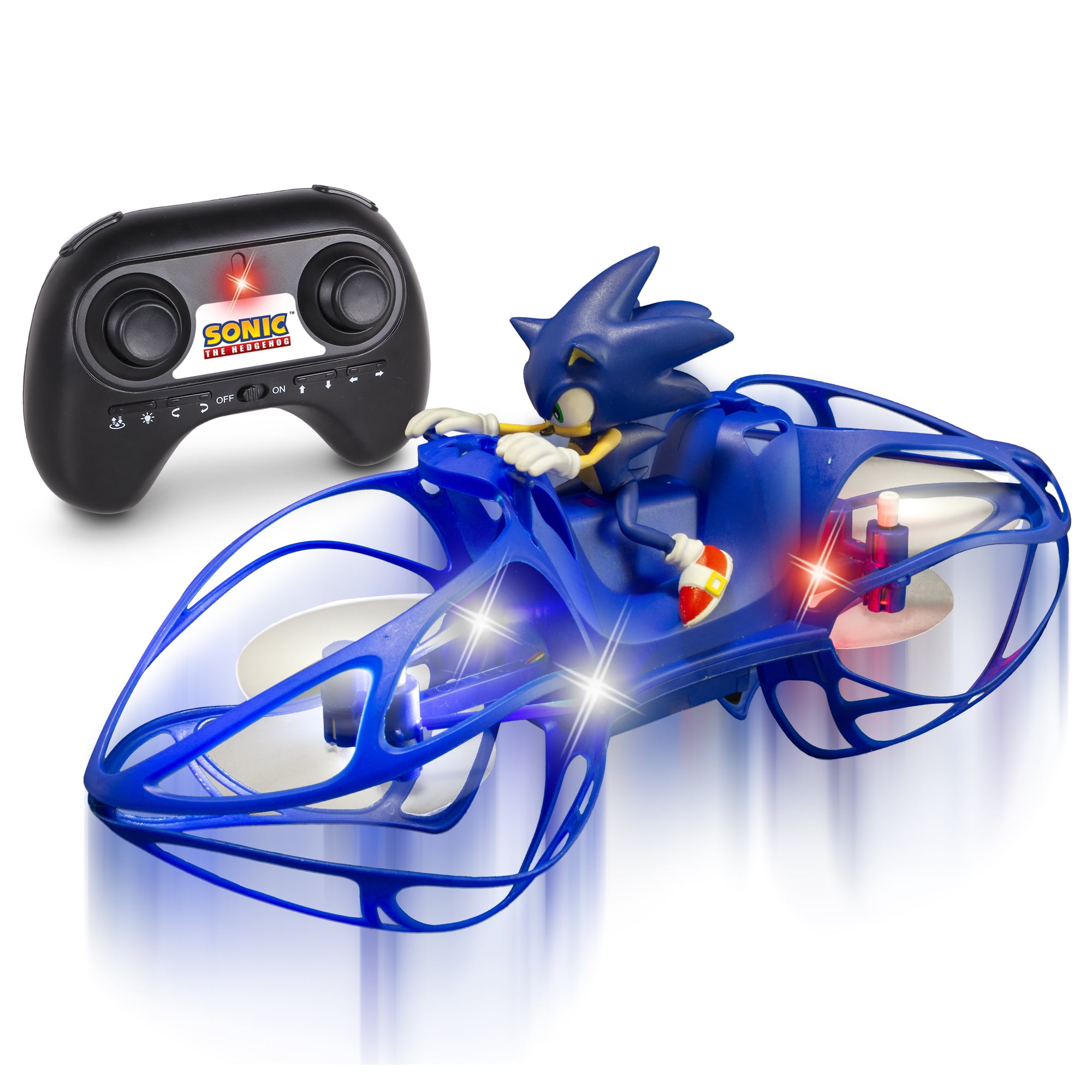 Sonic RC Flying HoverBike Remote Control Stunt Vehicle (Blue, 1 Pack) dwpre