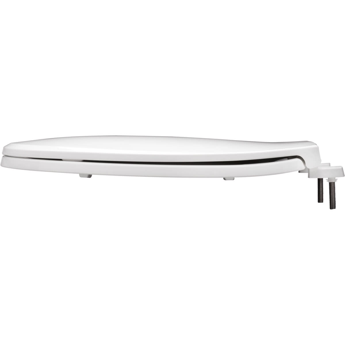 Church Seat Elongated Hospitality Plastic Toilet Seat with STA-TITE Fastening System (White, 18.5 in) y25n2