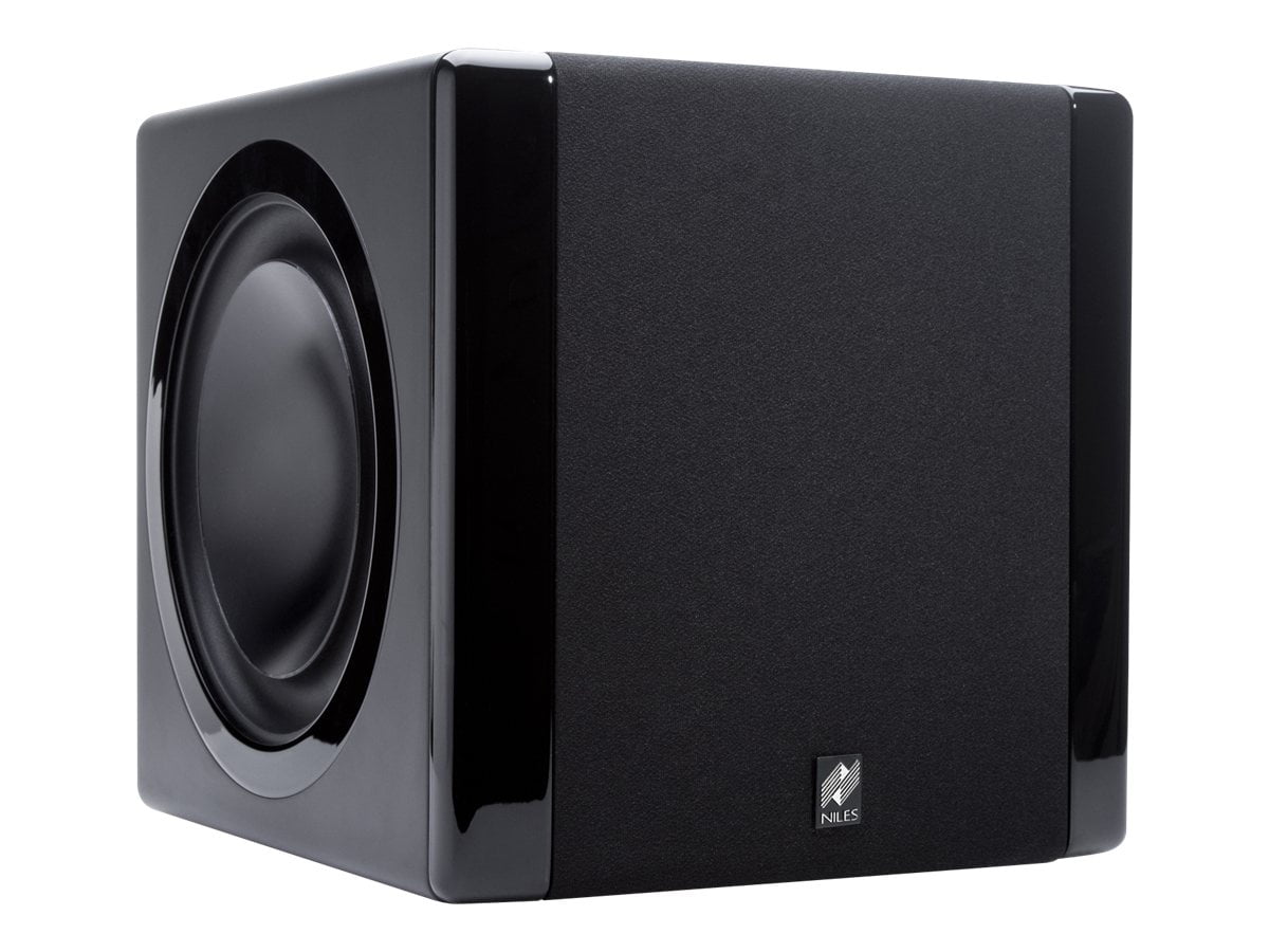 Niles 8 in Powered Compact Subwoofer High-Performance Audio System (Black, 8 in) 6pwig