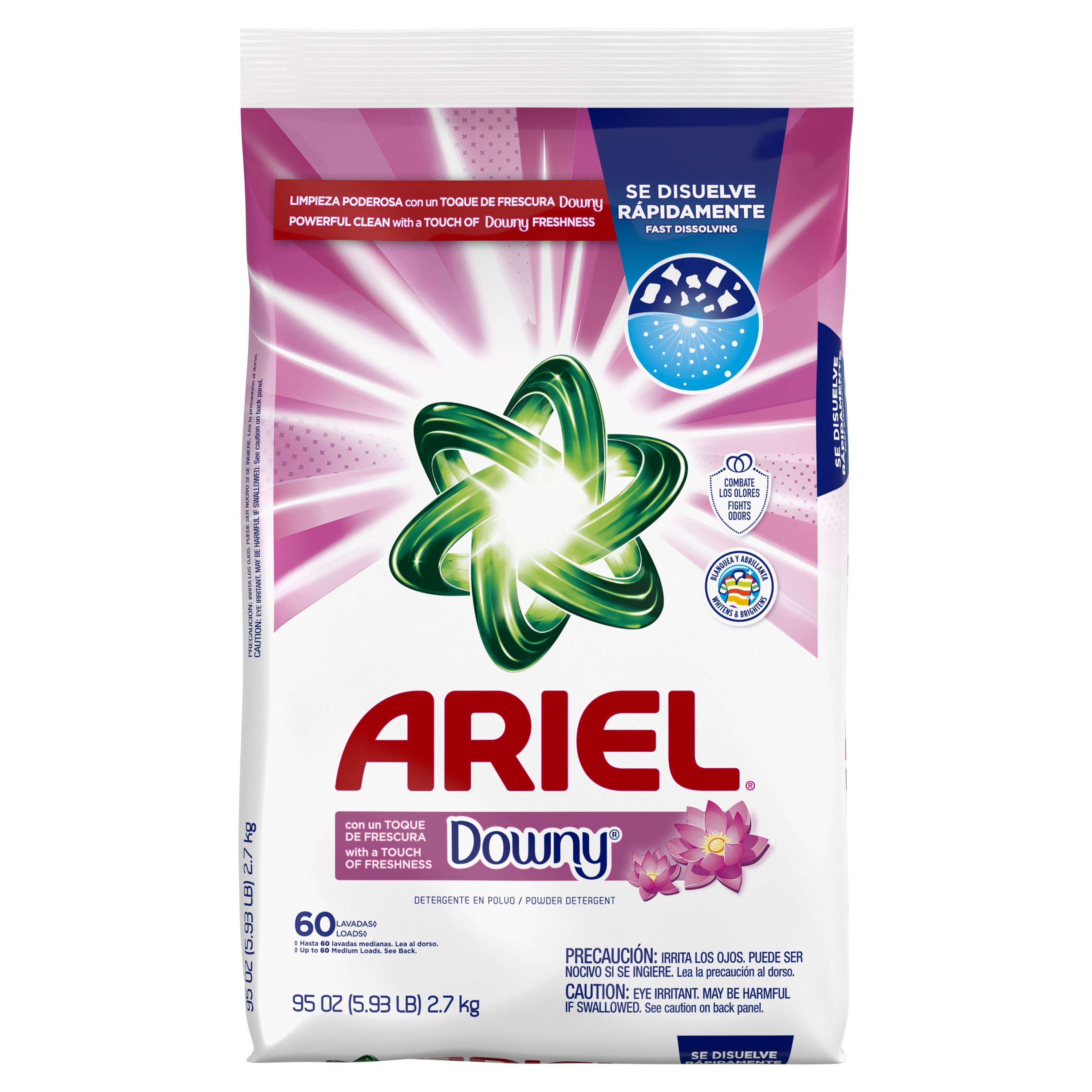 Ariel Laundry Detergent Powder with Downy Freshness (April Fresh, 95.2 oz, 60 Loads) 5njxb