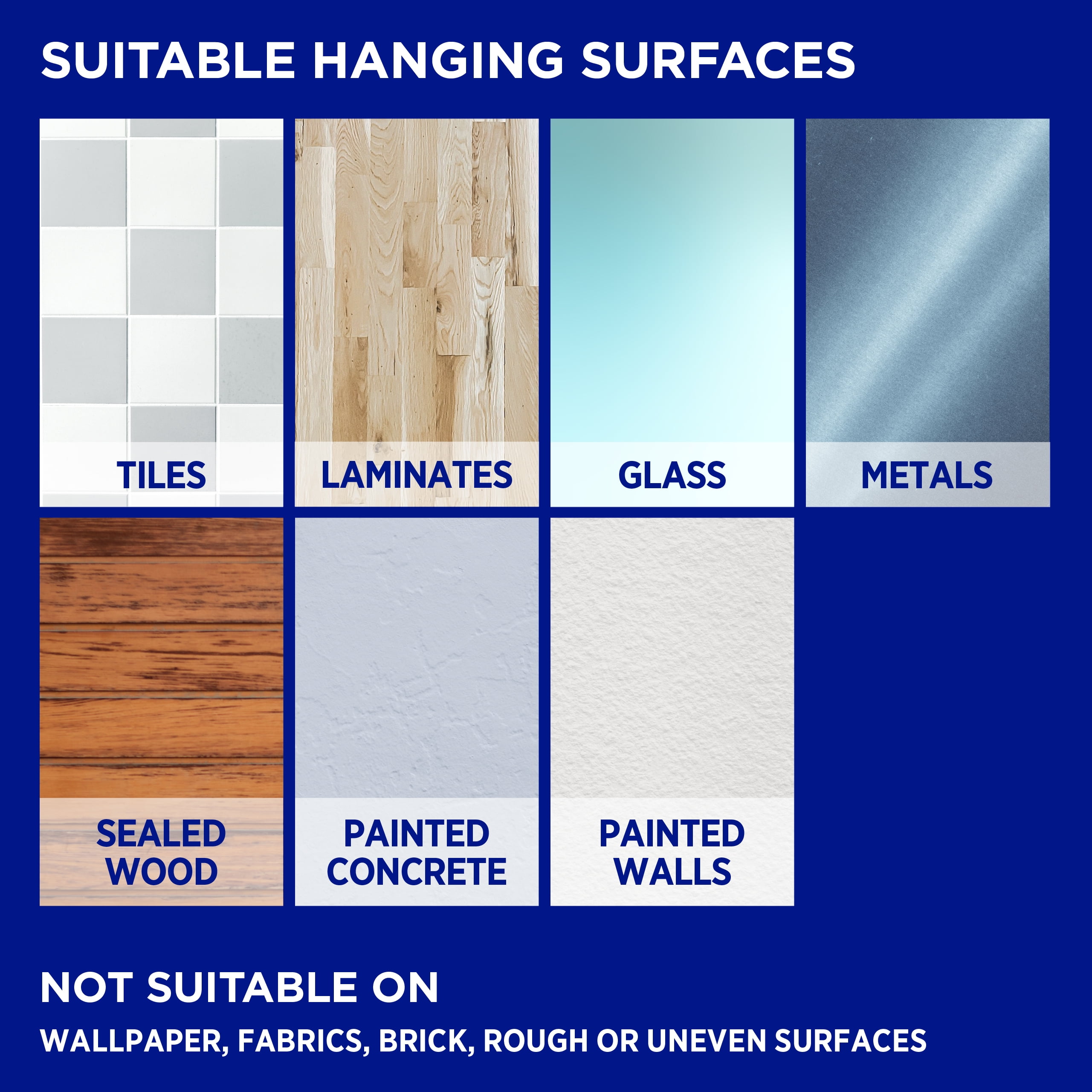 Permastik Small Adhesive Picture Hooks, Rental Safe Wall Hangers (White, 9 Pack) 9uy8p