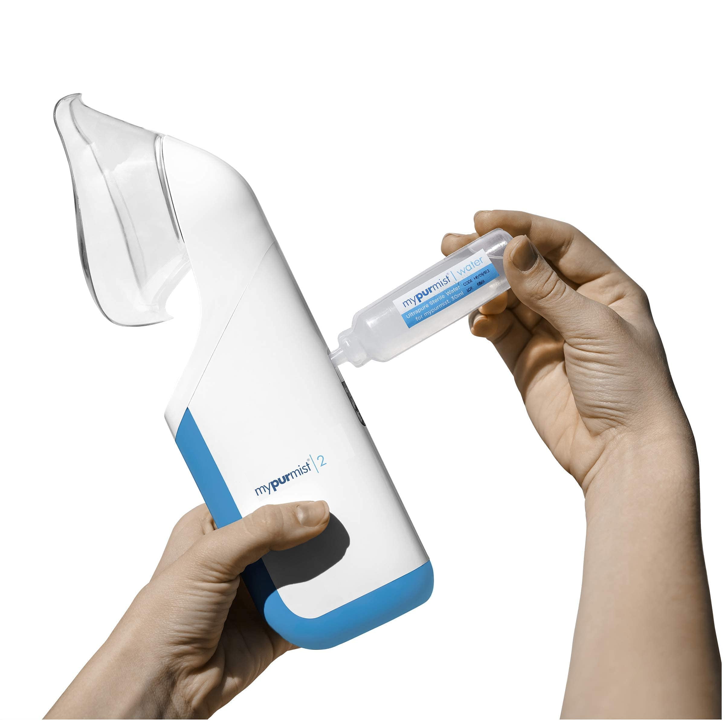 Mypurmist 2 Ultrapure Personal Handheld Vaporizer and Steam Inhaler (Blue, 1 Unit) d6pjs
