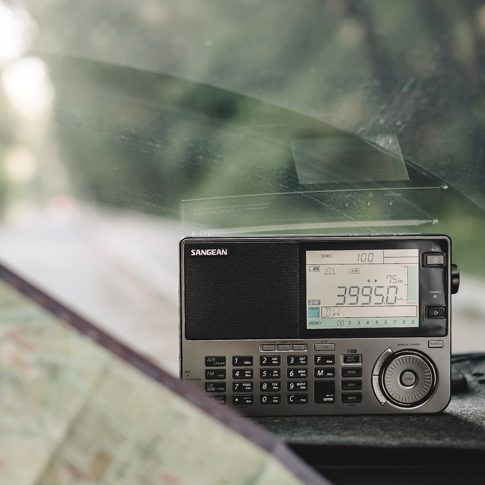 Sangean ATS-909X2 Portable AM/FM Shortwave Radio (Gray, 1 Unit) twqs2