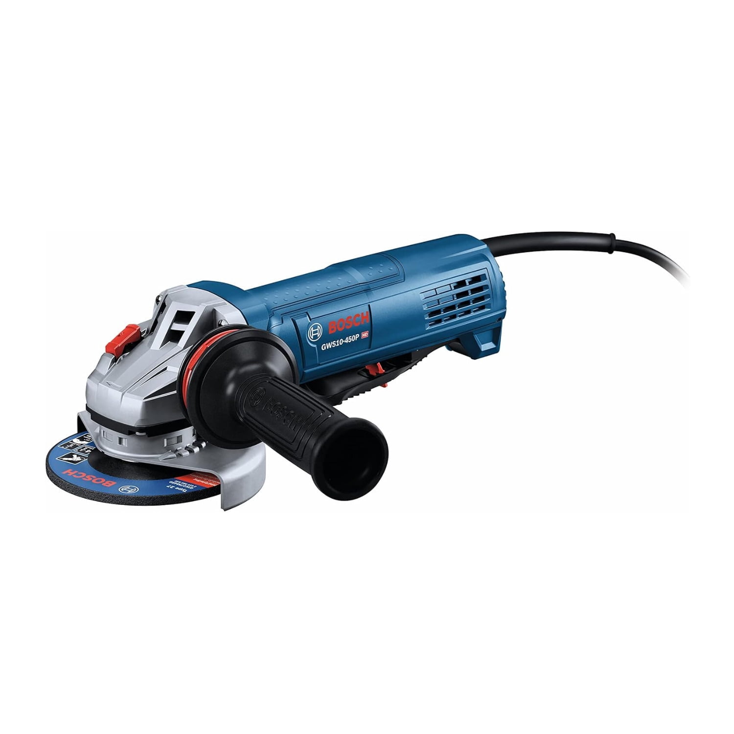 Bosch GWS10-450P Ergonomic Angle Grinder with Paddle Switch (4.5 in, Refurbished) 12cny