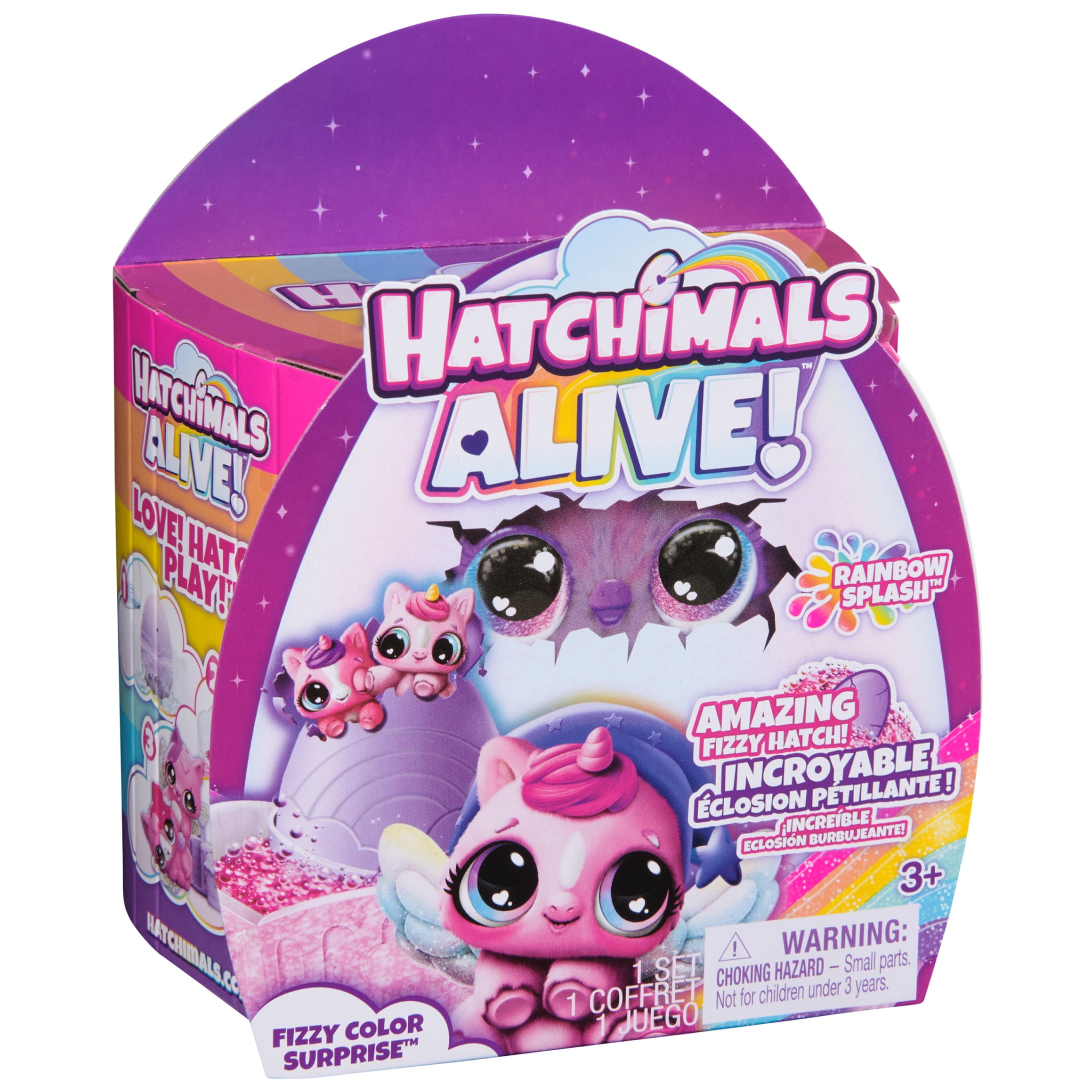 Hatchimals Alive Rainbow Splash Fizzy Surprise Interactive Hatching Toy Set (Multi-Pack) gyncx