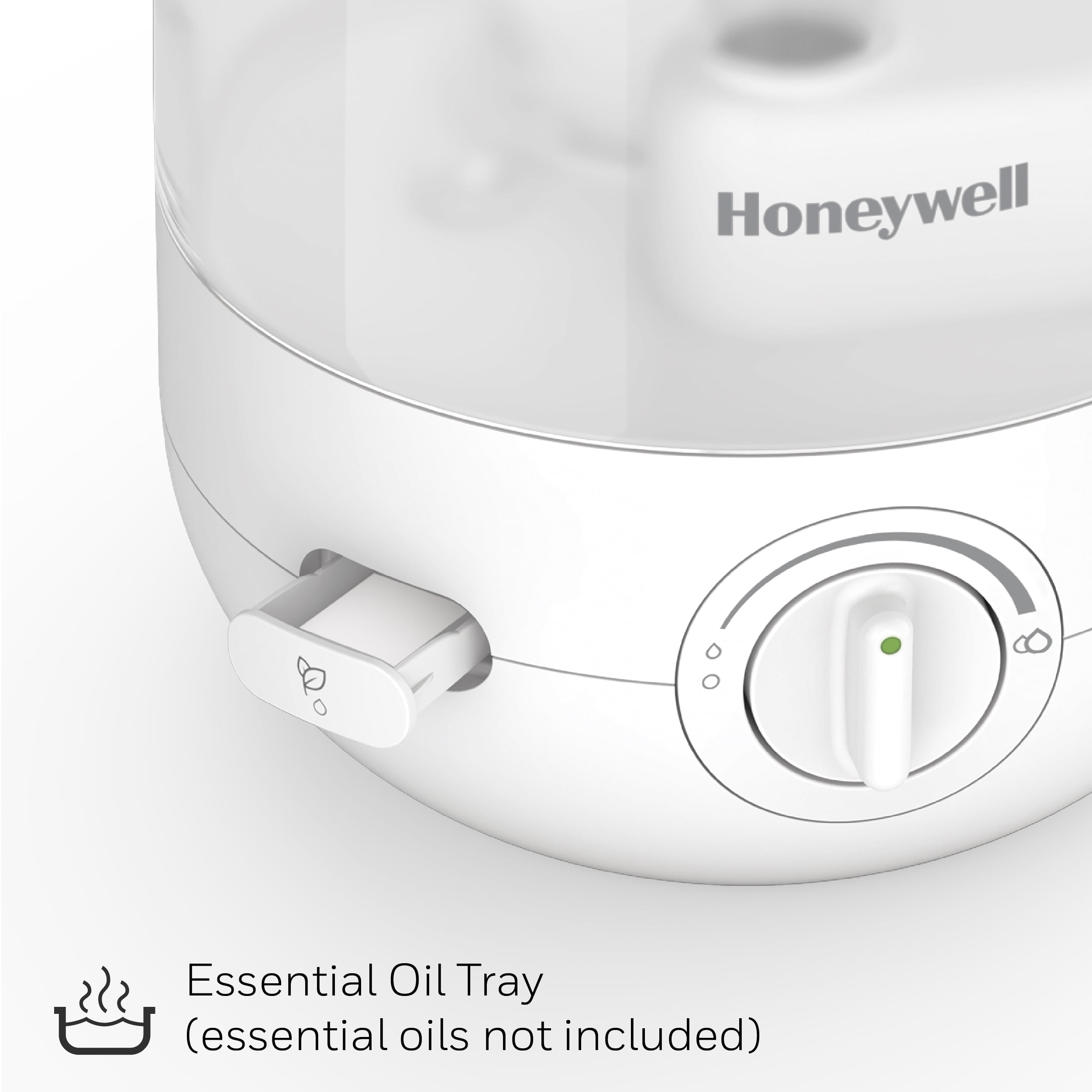 Honeywell Ultra Comfort Cool Mist Humidifier, Ultra-Quiet Operation with Essential Oil Tray (White, 1 gal) 4mzz4