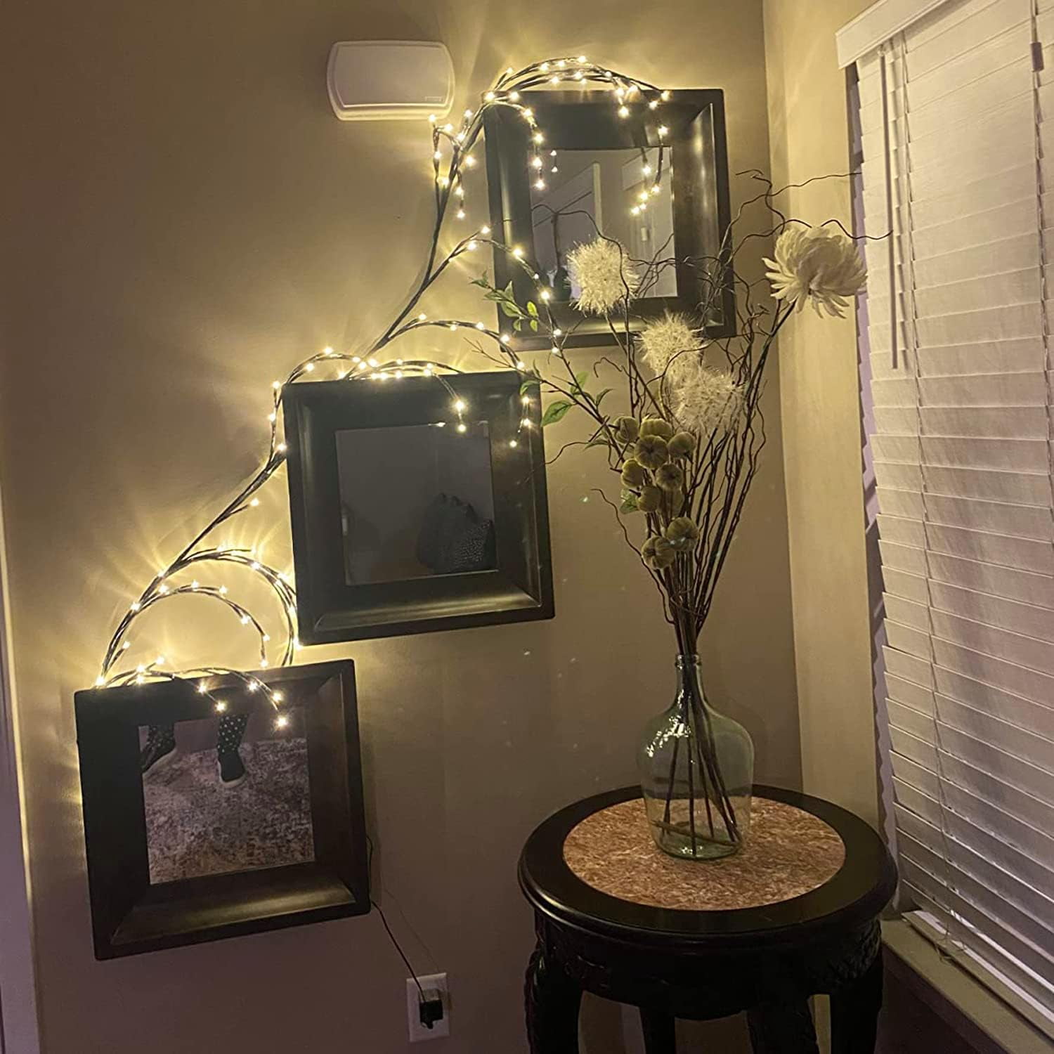 YSPUKY Enchanted Willow Vine Lights, LED Decorative Branch Light for Indoor Home Decor (Warm White, 6.2 ft) qsb2p