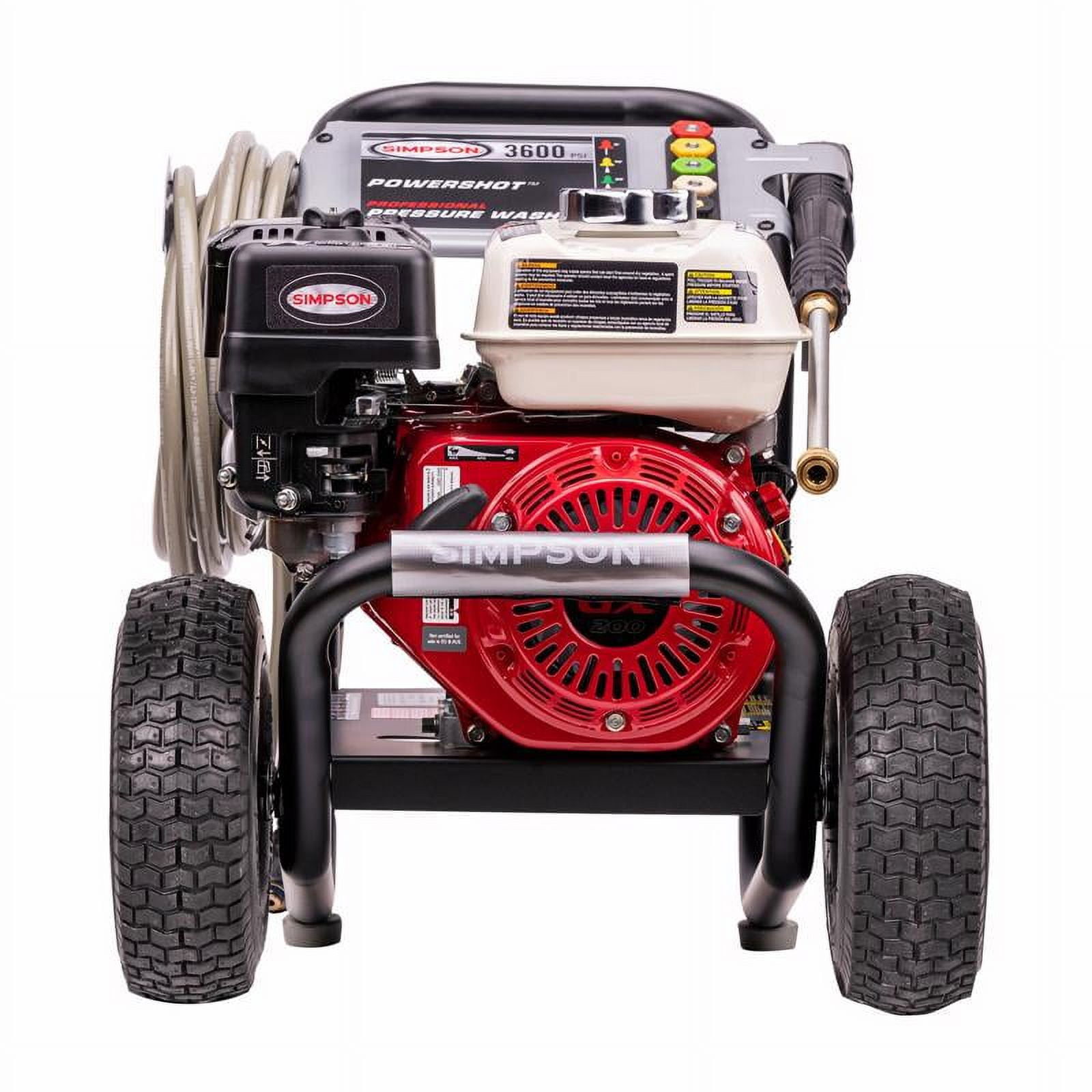 Simpson Gas Pressure Washer 3600 PSI Heavy-Duty Cleaning Power (3600 PSI) n167i