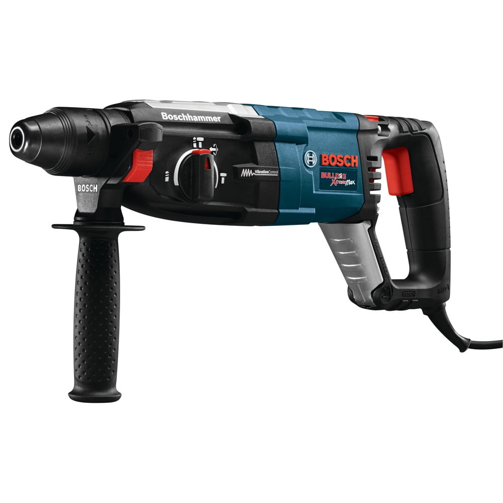 Bosch GBH2-28L-RT Bulldog Xtreme MAX Corded Rotary Hammer with Vibration Control (1-1/8 in, 8.5 Amp) zfngn