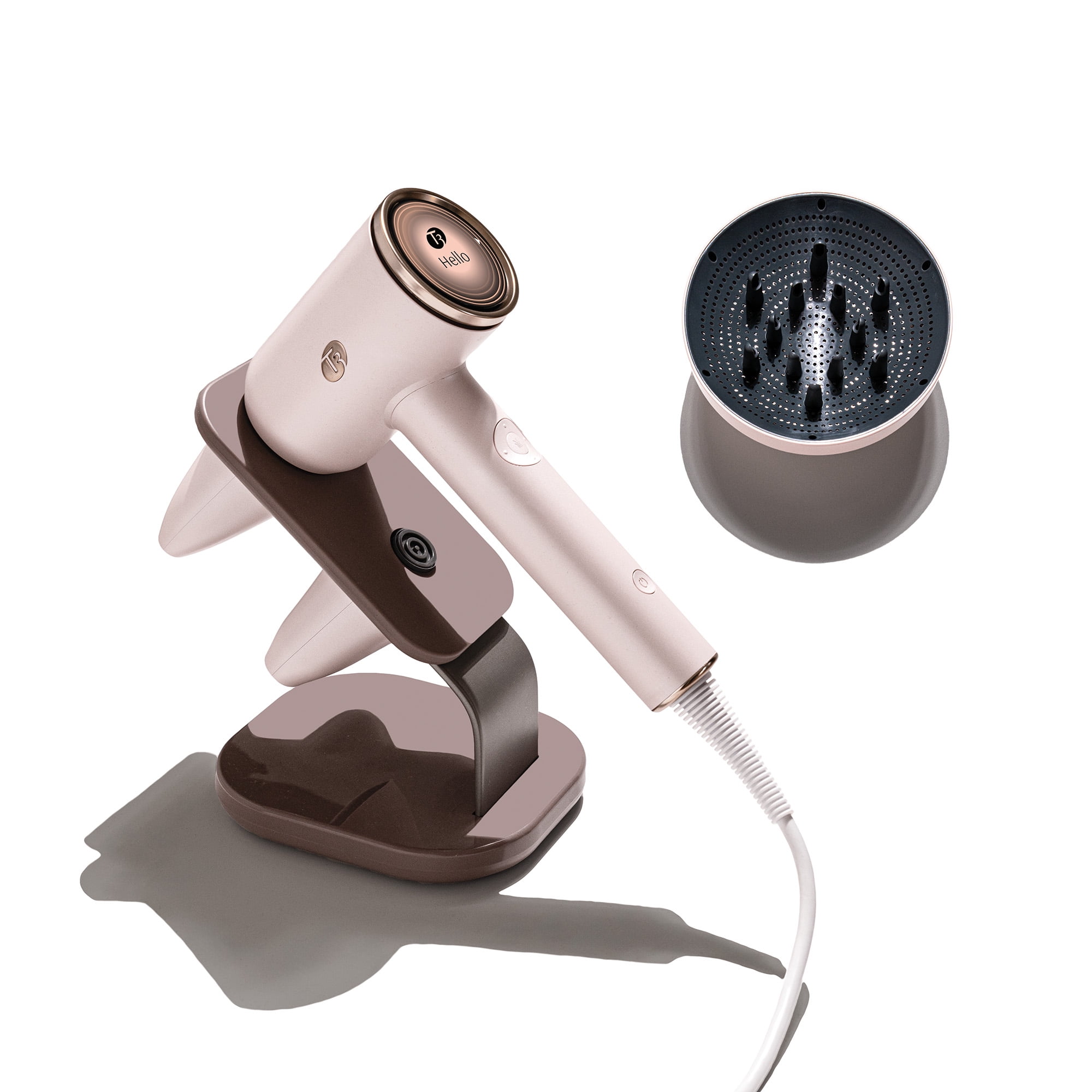 T3 Aire IQ Intelligent Hair Dryer with Heat ID Technology (Satin Blush, 1 Unit) ze5wj