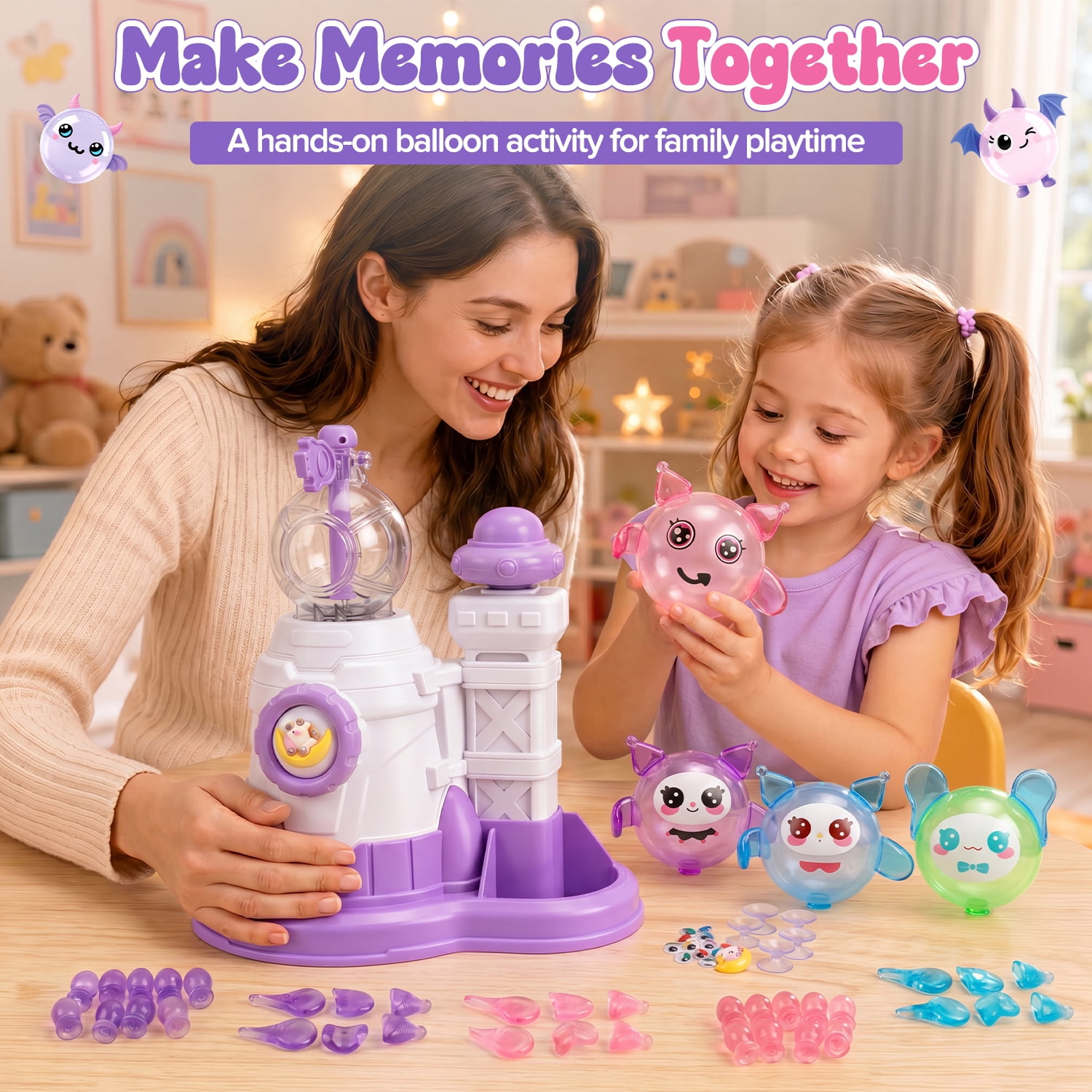 Carsky Unicorn Bubble Balloon Decorating Kit, DIY Party Craft Activity Set (212 Pieces) d1d89