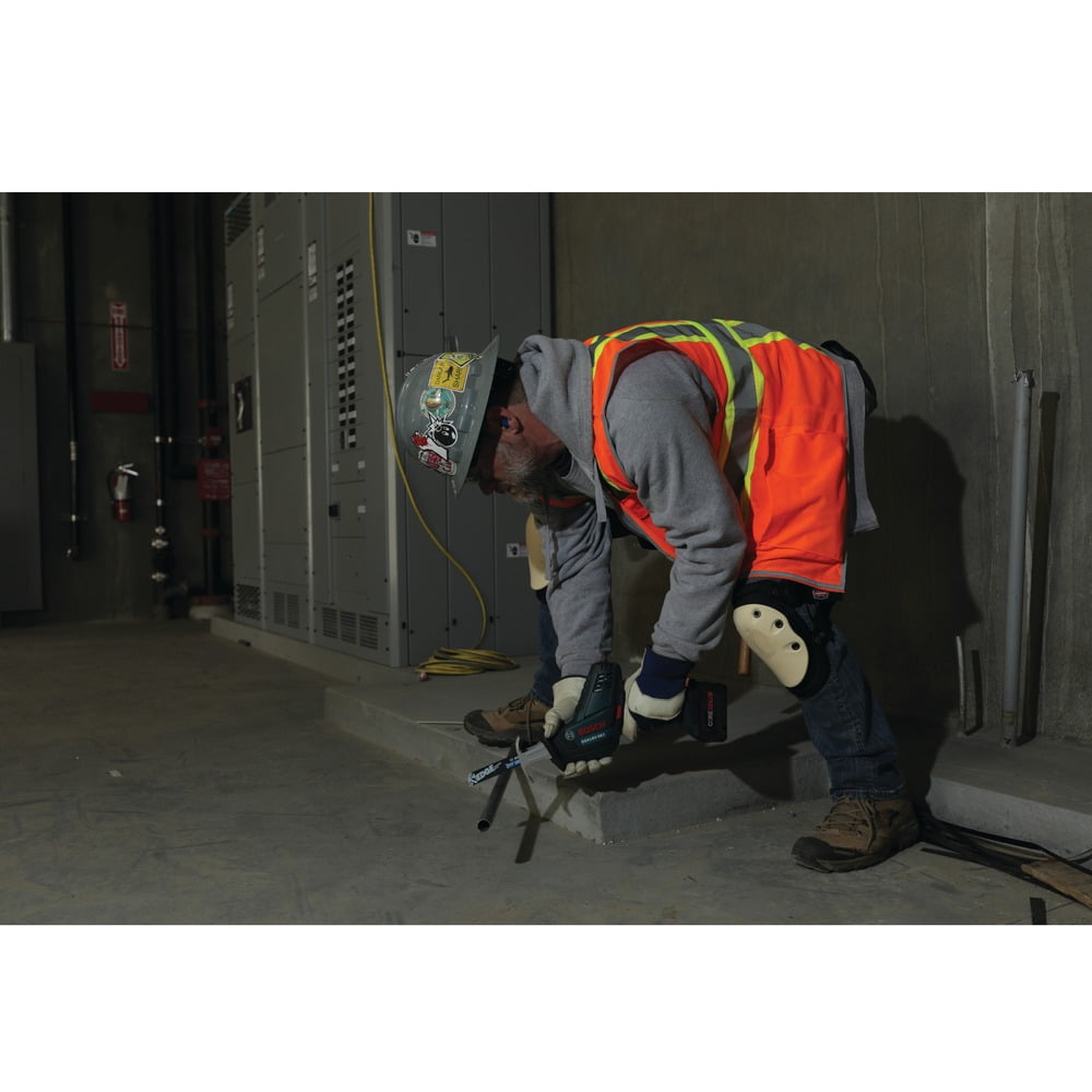 Bosch 18V Cordless Compact Reciprocating Saw, Variable Speed Trigger, LED Light (Tool Only, Refurbished) (15.75 in) 4g4lt