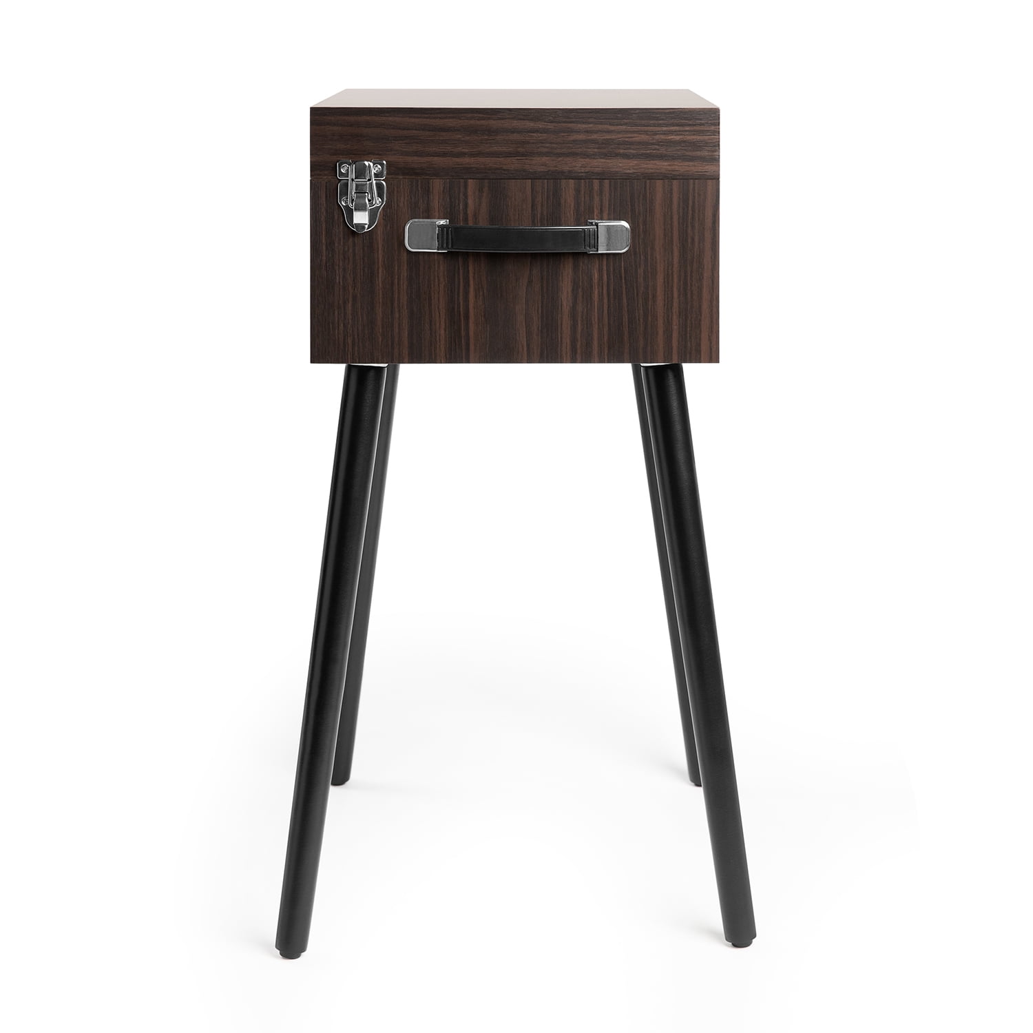Victrola Liberty Bluetooth Record Player 3-Speed Turntable with Stand (Brown, 17.1 in x 15.7 in x 11 in) 7dp6p