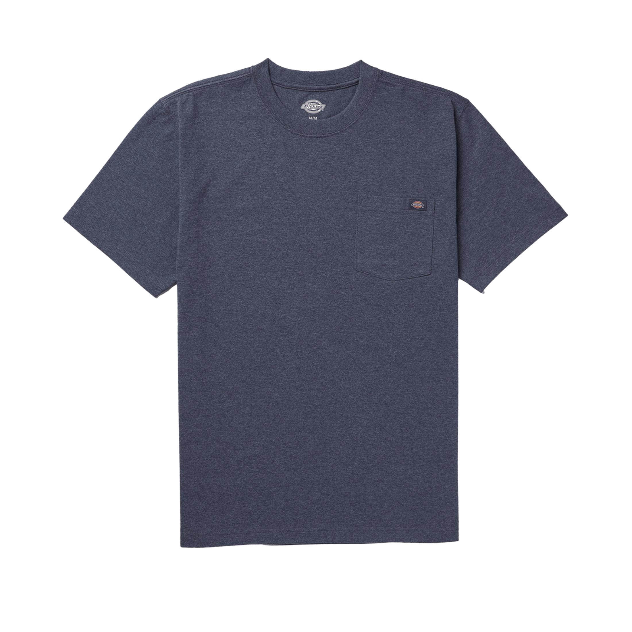 Dickies Men's Heavyweight Short Sleeve Pocket T-Shirt (Blue, S) yacv5